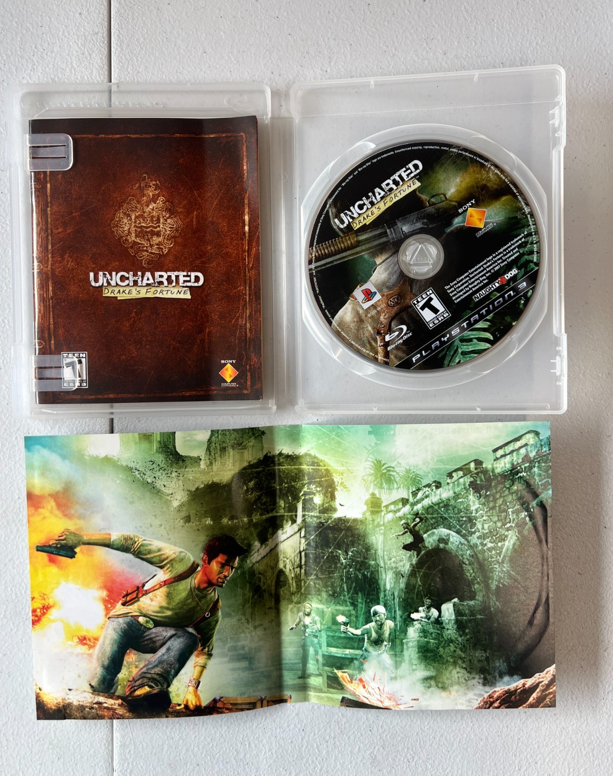 Uncharted: Drake’s Fortune (Sony PlayStation 3, 2007) PRISTINE