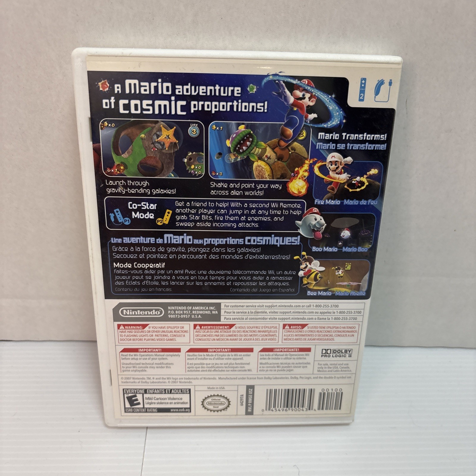 Super Mario Galaxy – Nintendo Wii Game 2007 – Complete