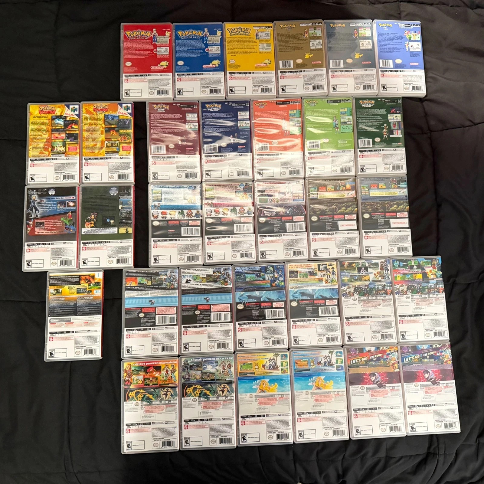Pokemon Red Blue GS FRLG+ Nintendo Switch 33 Custom Cover + Cases Only NO GAMES