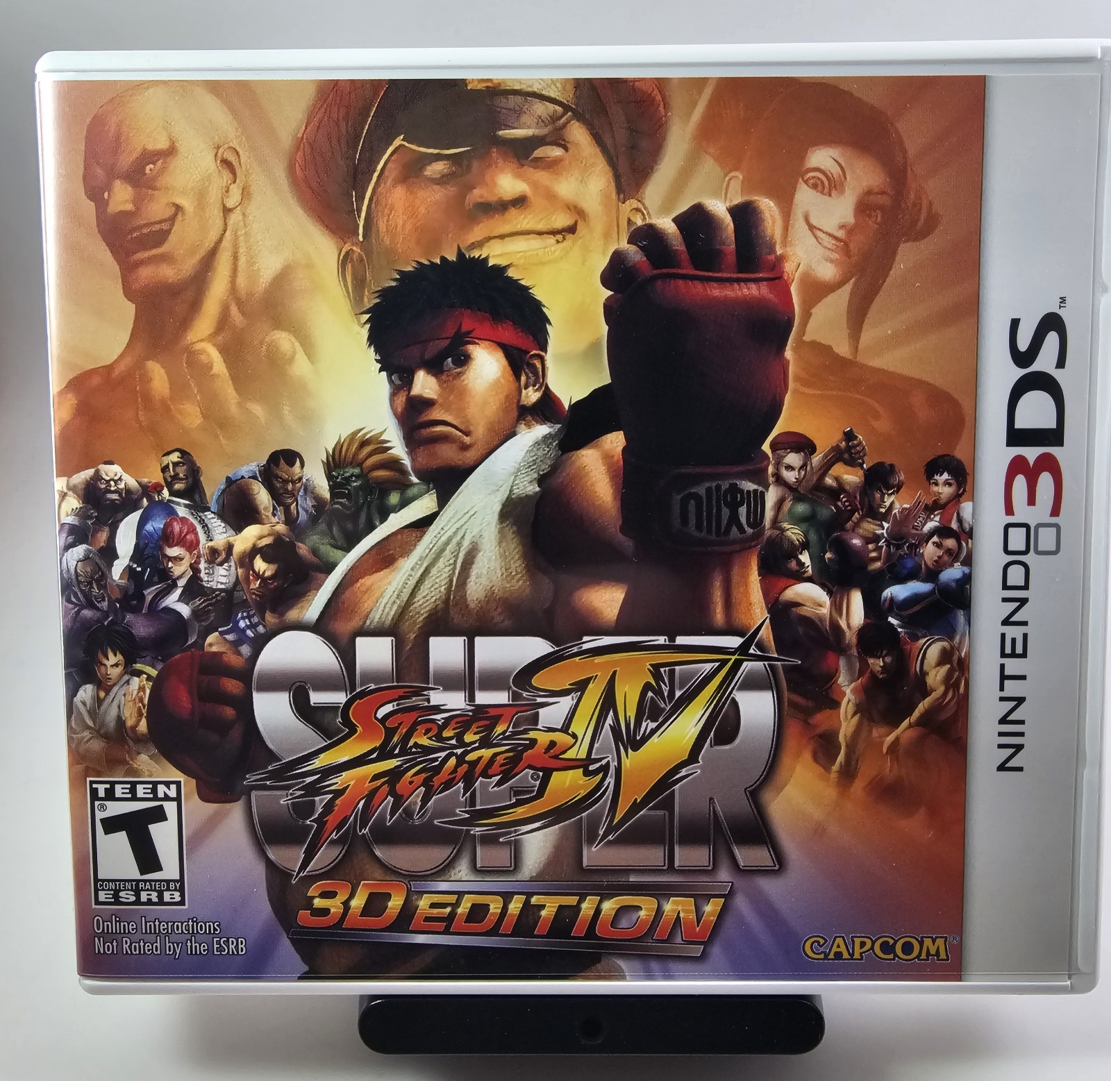 Super Street Fighter IV 3D – CiB – Lenticular Slip Cover *READ* Nintendo 3DS