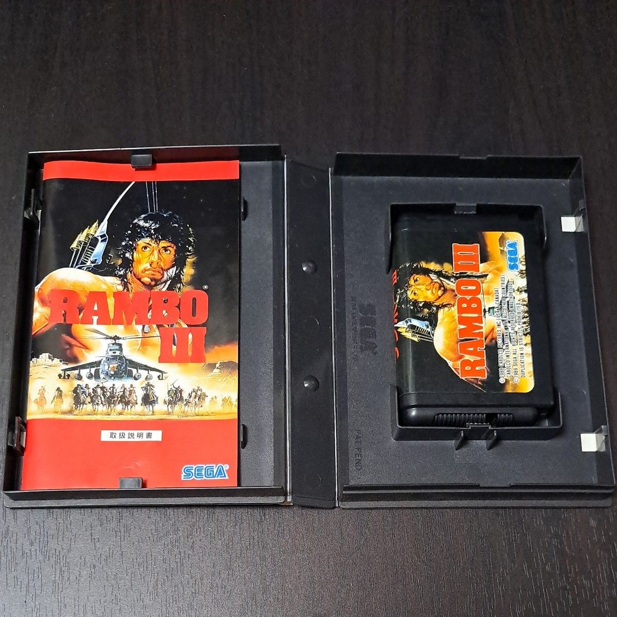 Rambo III 3 SEGA MD Mega Drive Cartridge Tested