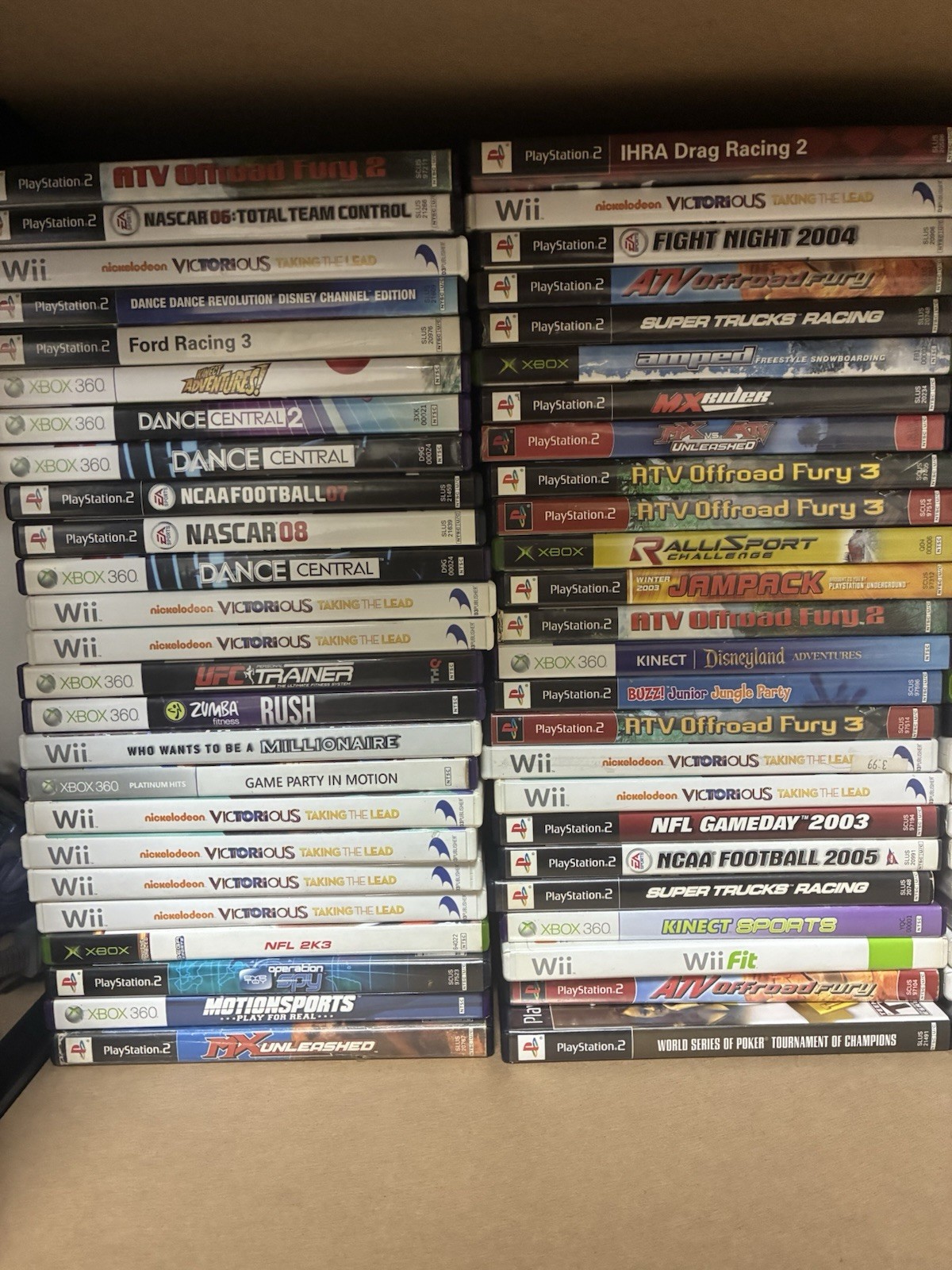99 Assorted Video Games Lot Nintendo Wii Xbox Xbox 360 Ps2