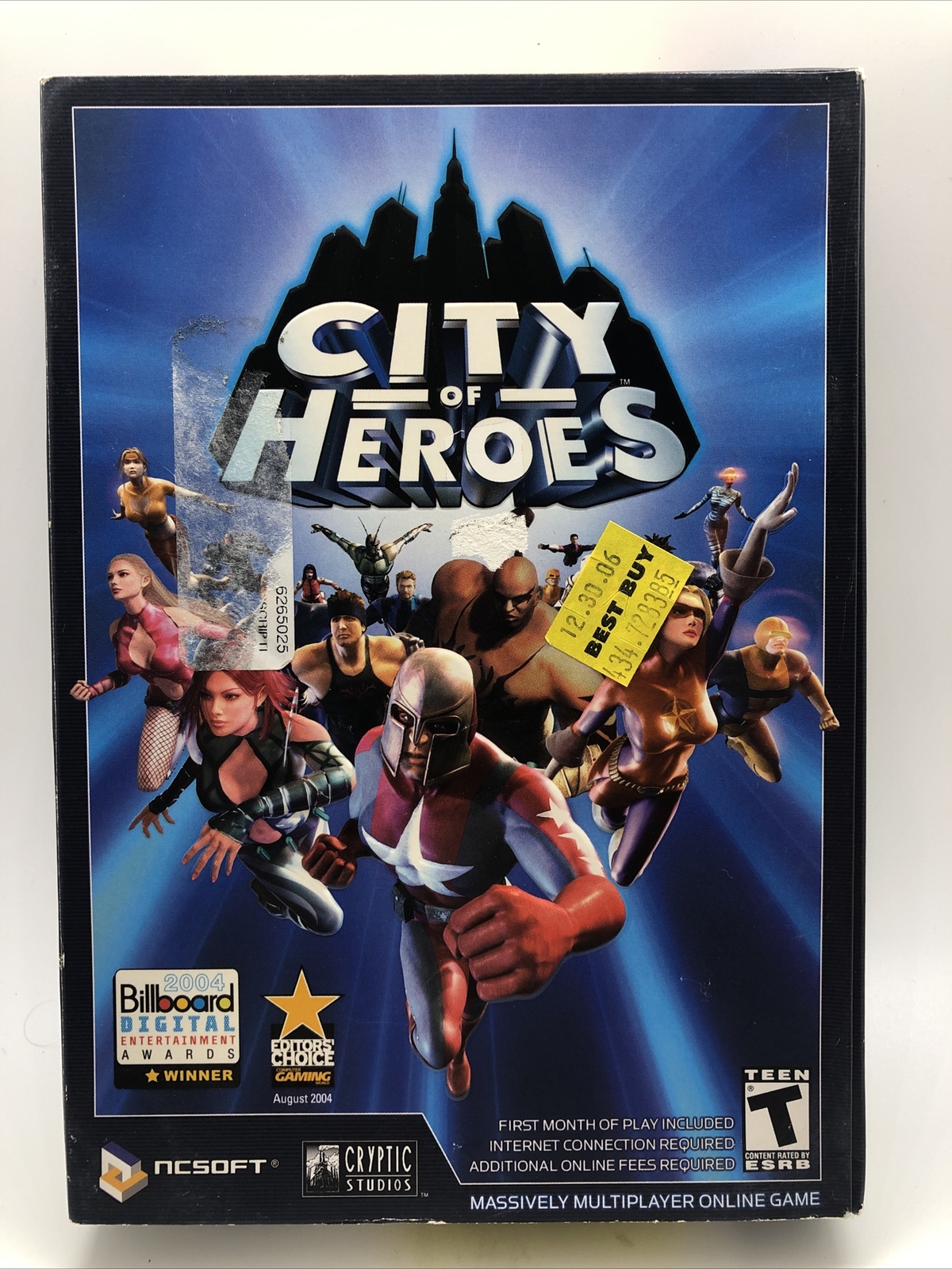 City of Heroes – PC NCsoft Video Game Used – Good