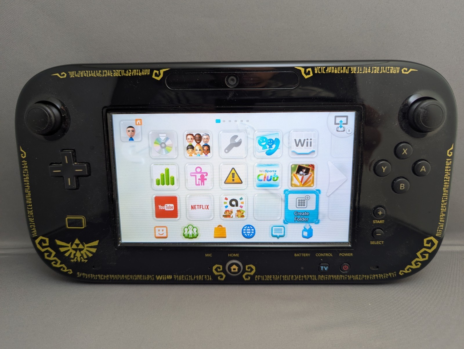 * Nintendo Wii U Gamepad Zelda Edition WUP-010 – Gamepad Only Tested