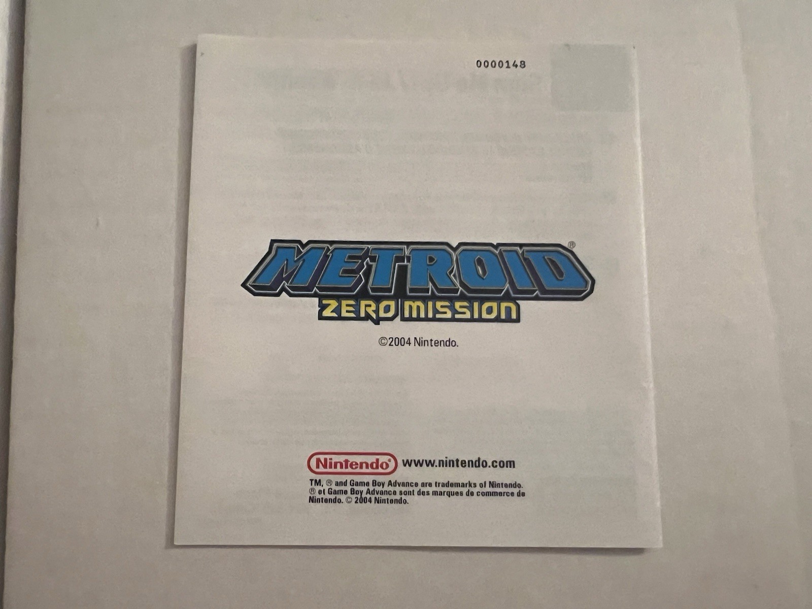 Nintendo Metroid: Zero Mission GBA NTSC-U/C 2004 E Manual Included CIB