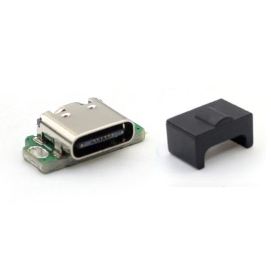 Nintendo Game Boy Advance SP GBA SP USB-C Mod Charging Port with Black Adapter