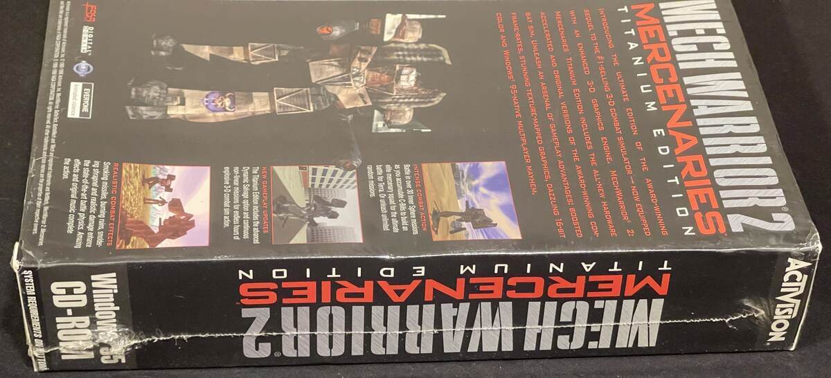 MECHWARRIOR 2 MERCENARIES TITANIUM EDITION SEALED BIG BOX PC GAME BATTLETECH
