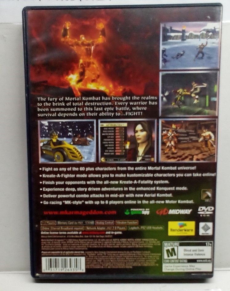 Mortal Kombat: Armageddon (PlayStation 2, 2006) Complete Tested Working