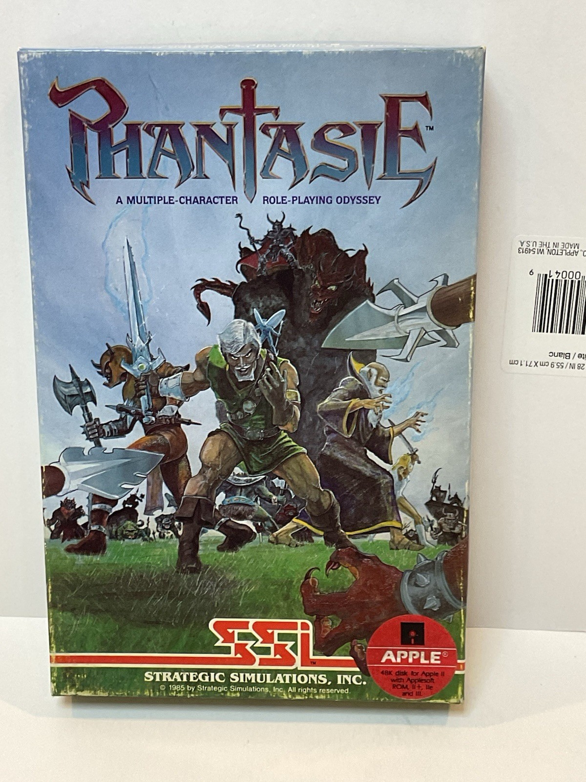 Vintage Apple II RPG Phantasie Odyssey Multiple Character by SSI