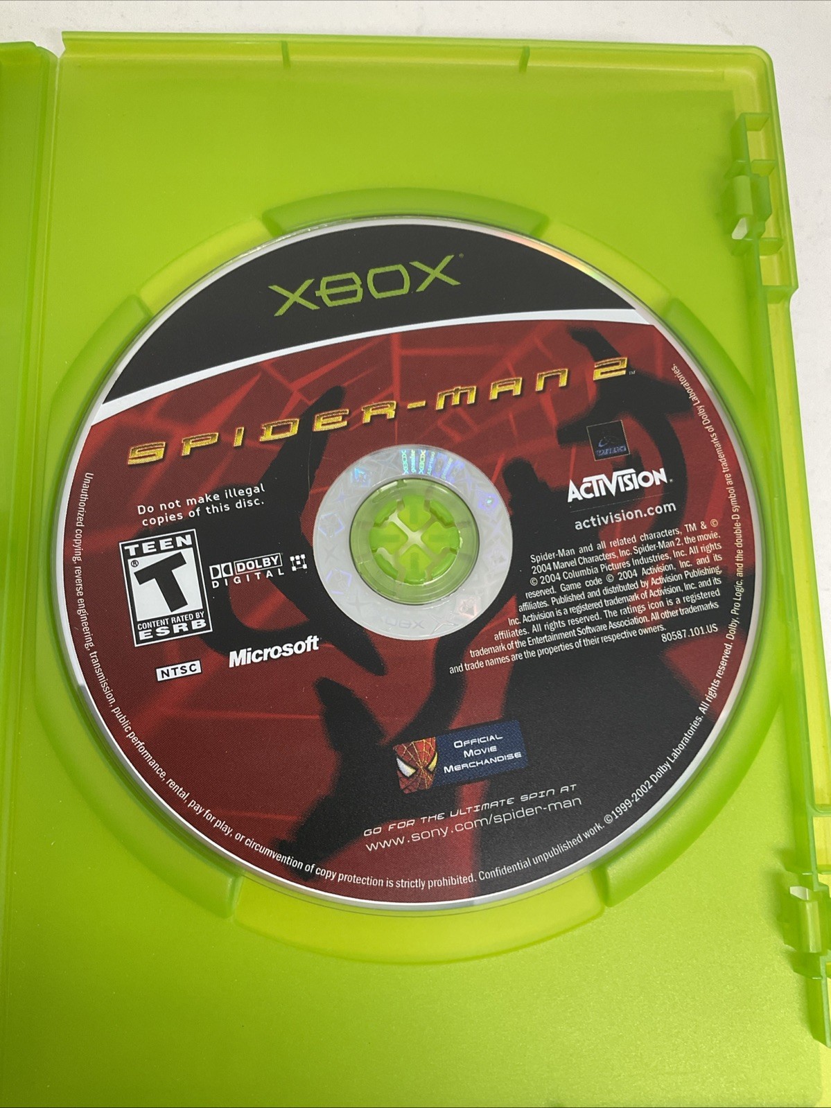 Spider-Man 2 (Original Xbox) Black Label CIB COMPLETE & TESTED
