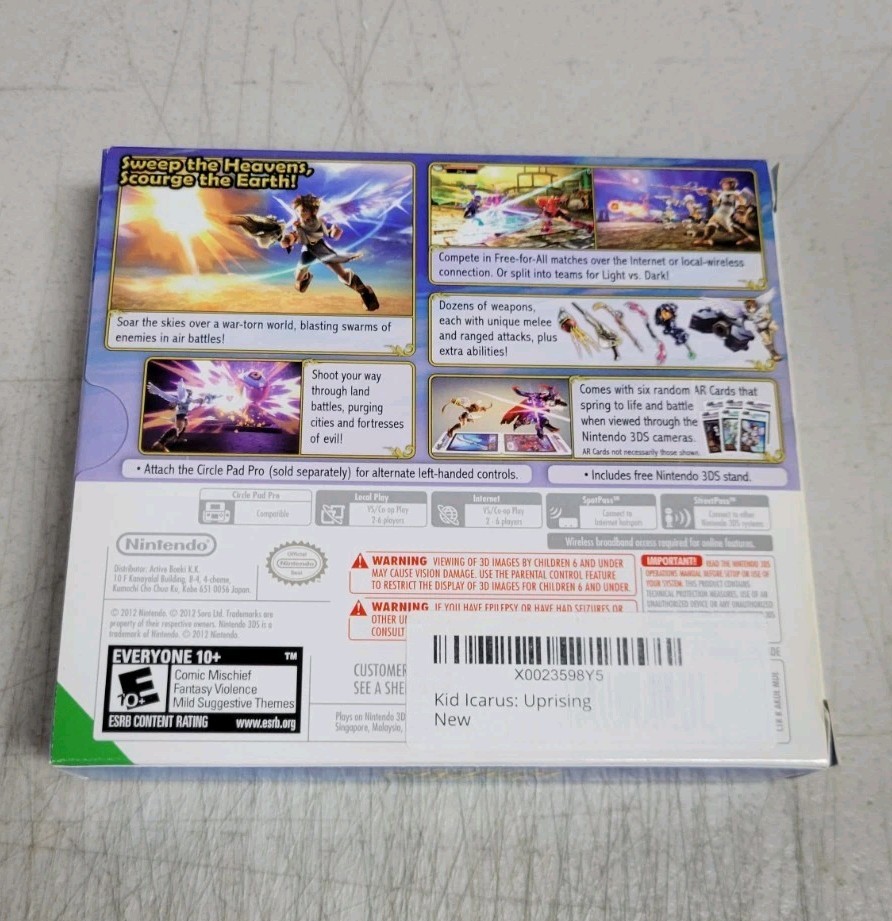Kid Icarus: Uprising (Nintendo 3DS, 2012) Brand New Sealed RARE! FAST SHIPPING