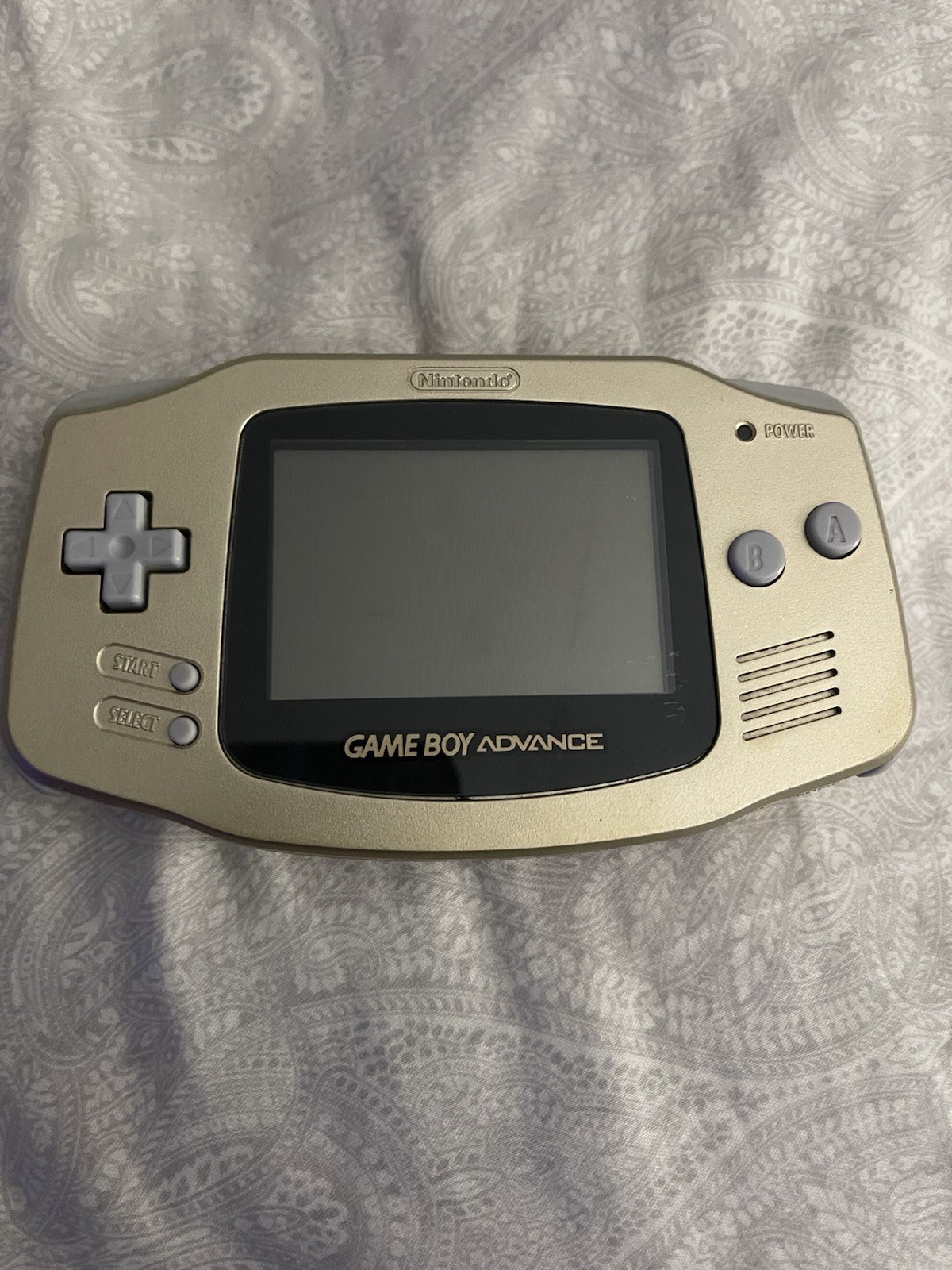 Nintendo Game Boy Advance GBA Console AGB-001 – Gold – GOOD – 100% OEM – RARE