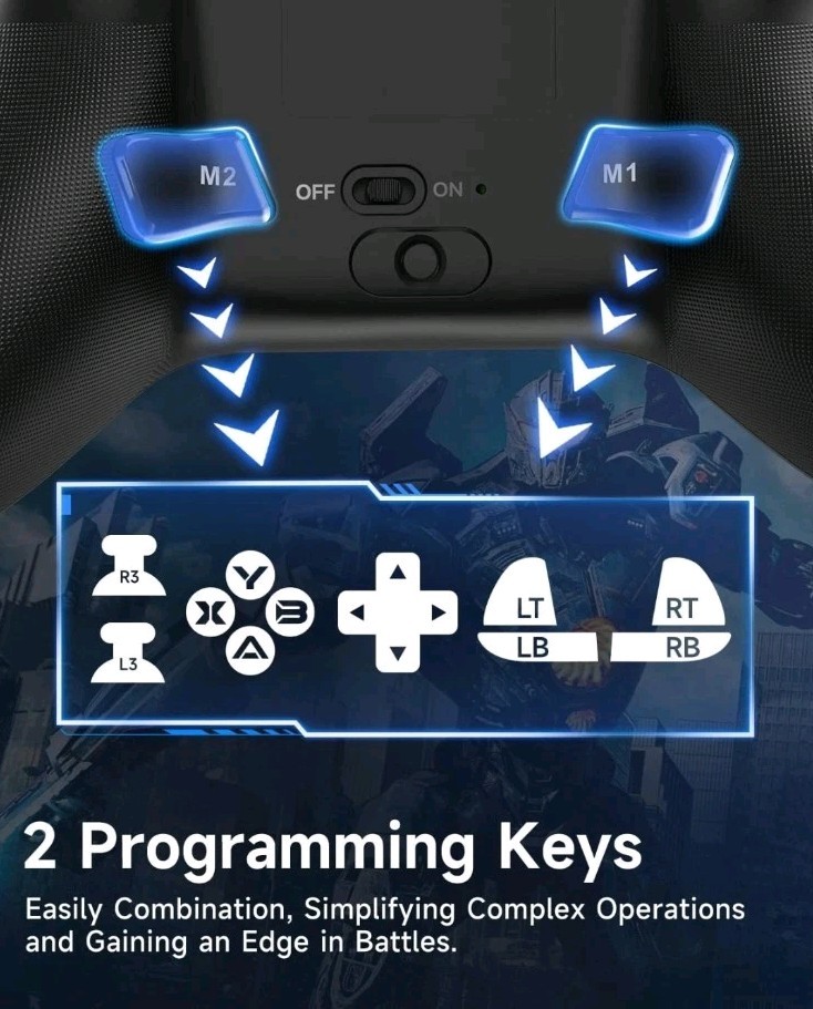 EasySMX X15 PC Controller – Enhanced Wireless Bluetooth Controller