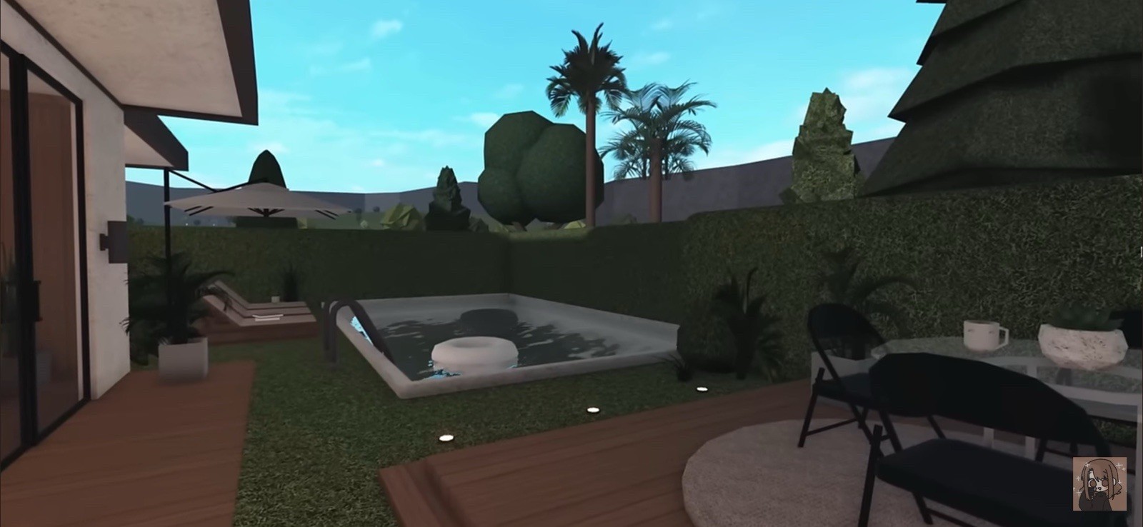 TROPICAL MODERN HOUSE BLOXBURG.CHECK DESCRIP.FAST BUILDER FOR CHEAP PRICE