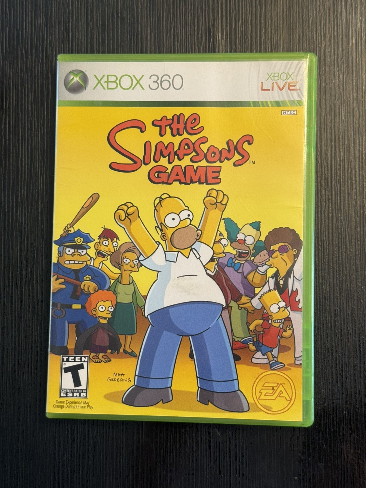 The Simpsons Game ( Microsoft Xbox 360 ) with Manual Tested and Working!