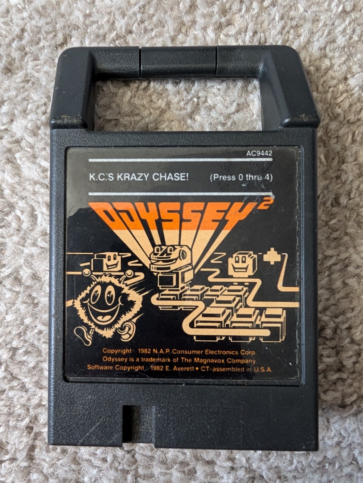KC’s Krazy Chase (Magnavox Odyssey 2) 1982 Cartridge