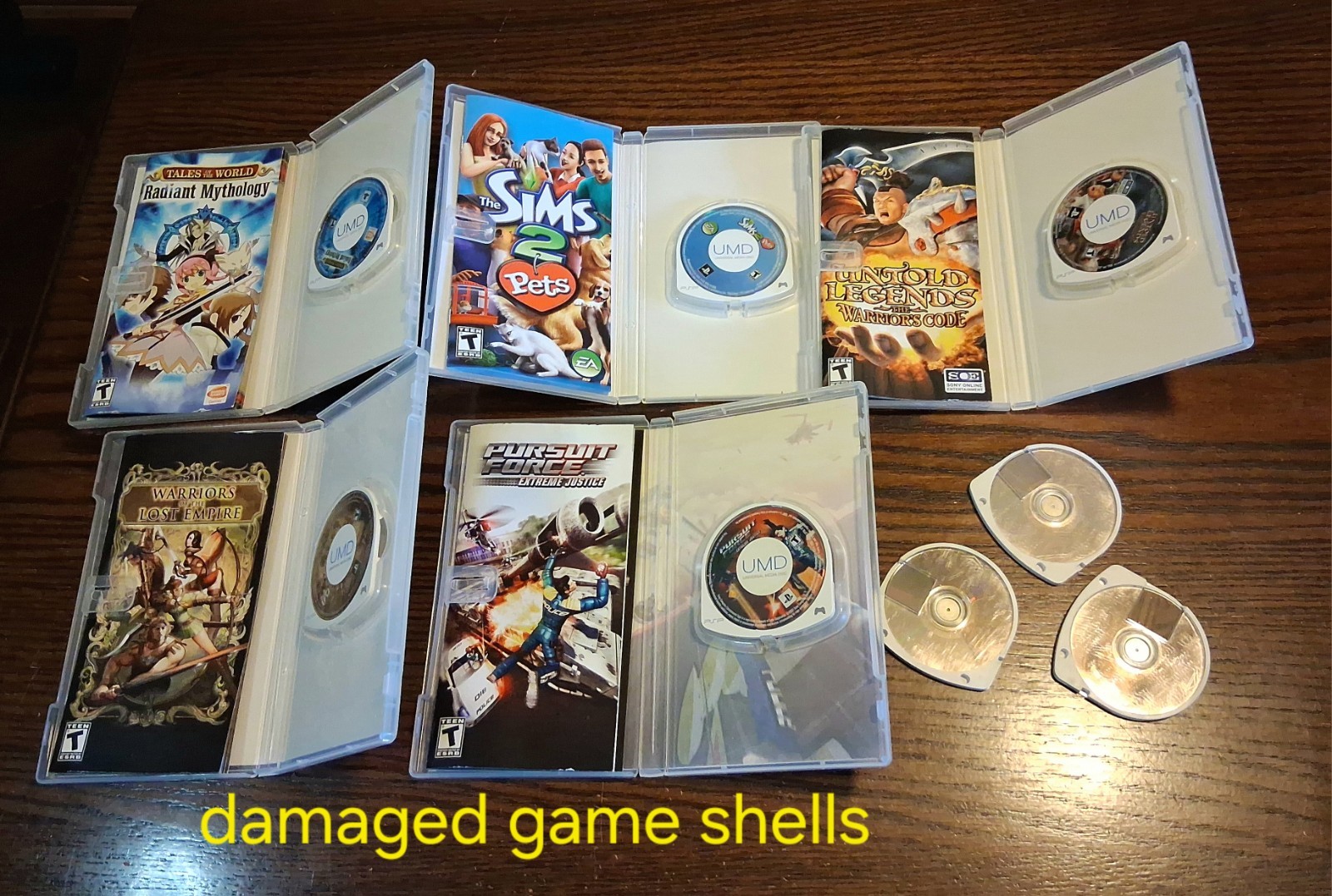 PSP UMD Game/Movie/Music Lot+ Extras RPG Racing Puzzle Arcade See Pics/Descript