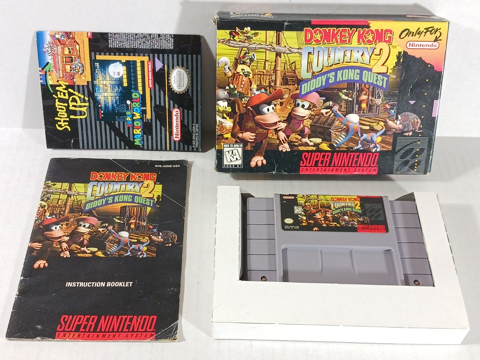 Donkey Kong Country 2 SNES Complete Box Game Manual Super Nintendo Authentic