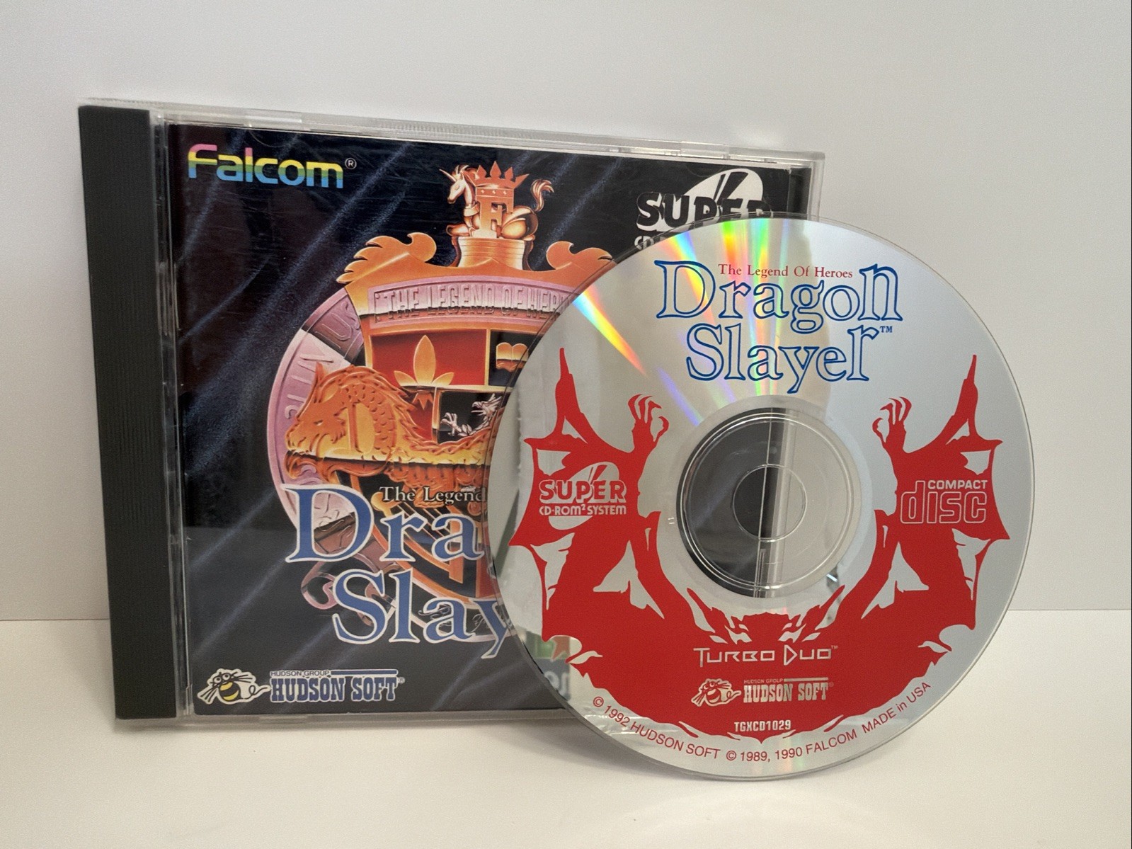 Dragon Slayer: The Legend of Heroes TurboGrafx Super CD Turbo Duo CIB W/ Map!