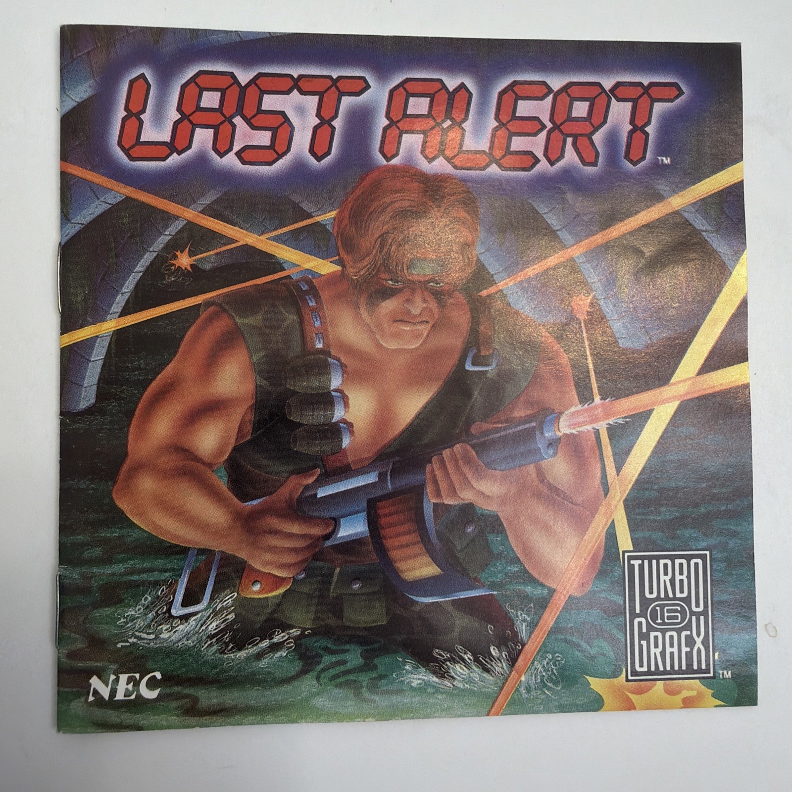Last Alert TurboGrafx-16 CD PC Engine Tested Complete CIB
