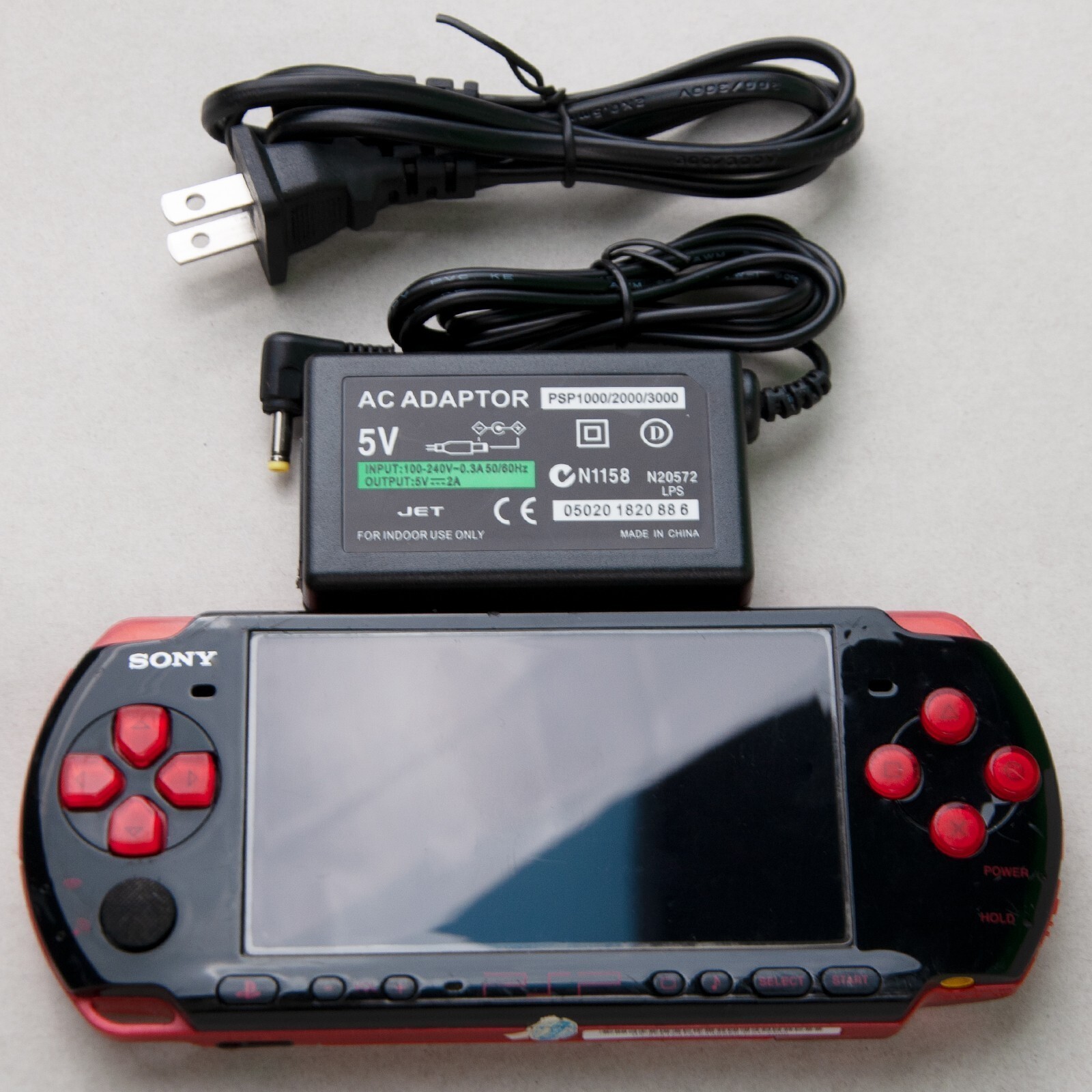 Sony PlayStation PSP 3000 Console 32GB & Charger/New Battery Region Free