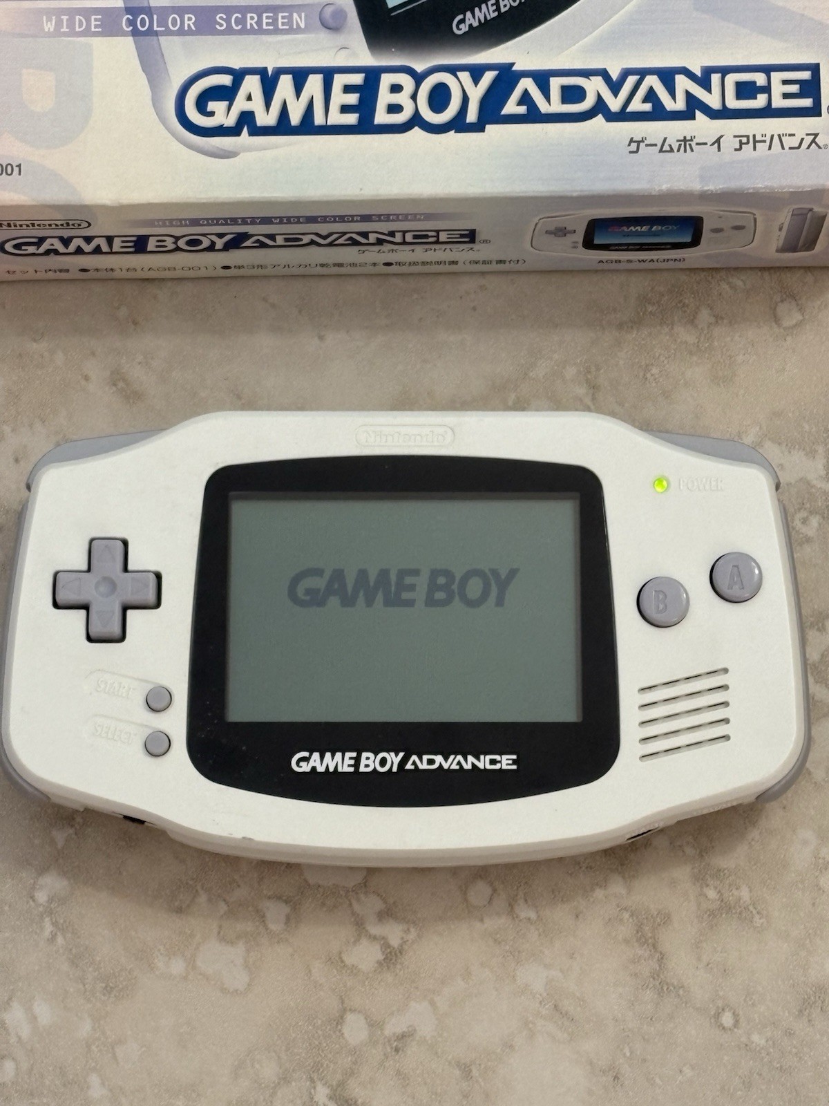Nintendo Game Boy Advance – CIB – GBA Arctic White – Complete in Box