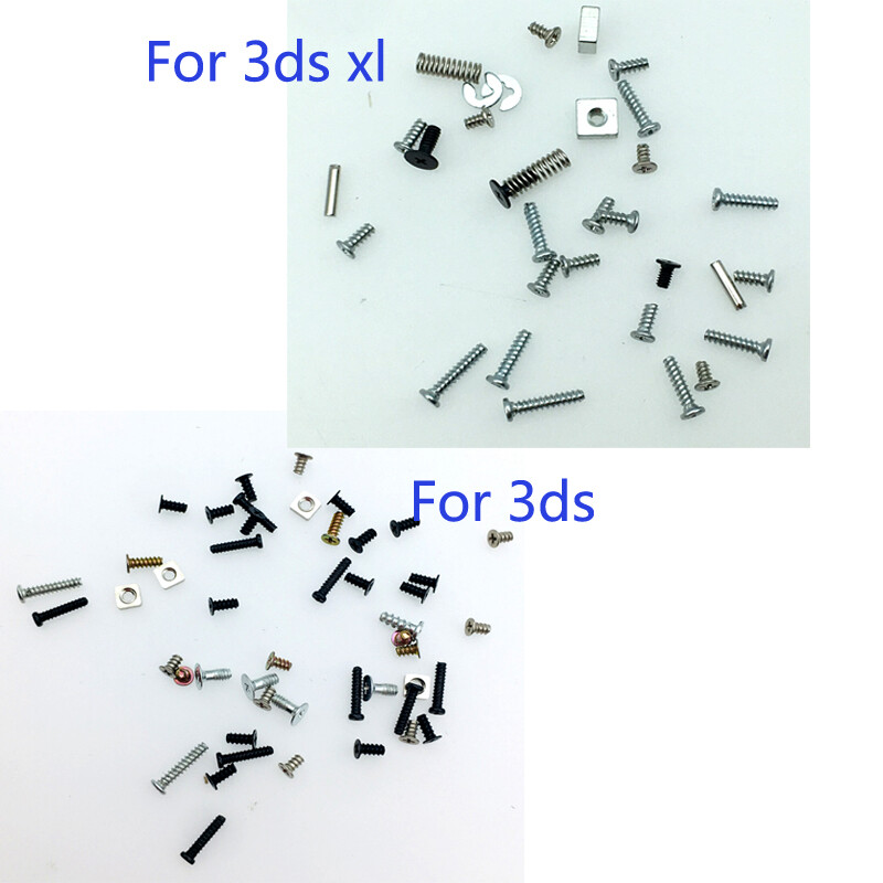 For Nintendo 3DS/3DS XL LL Back Shell & Motherboard Screws Full Sets Part