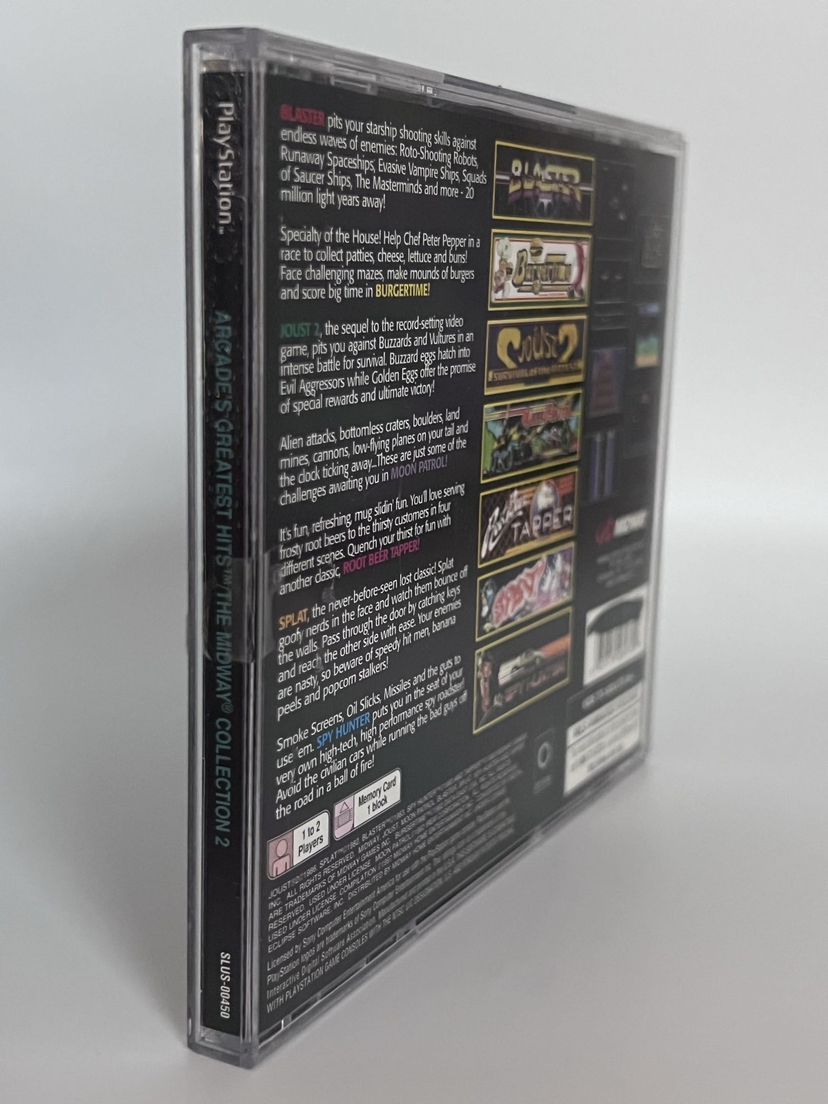 Arcade’s Greatest Hits: The Midway Collection 2 *CIB* w/ Reg Card *Tested* PS1