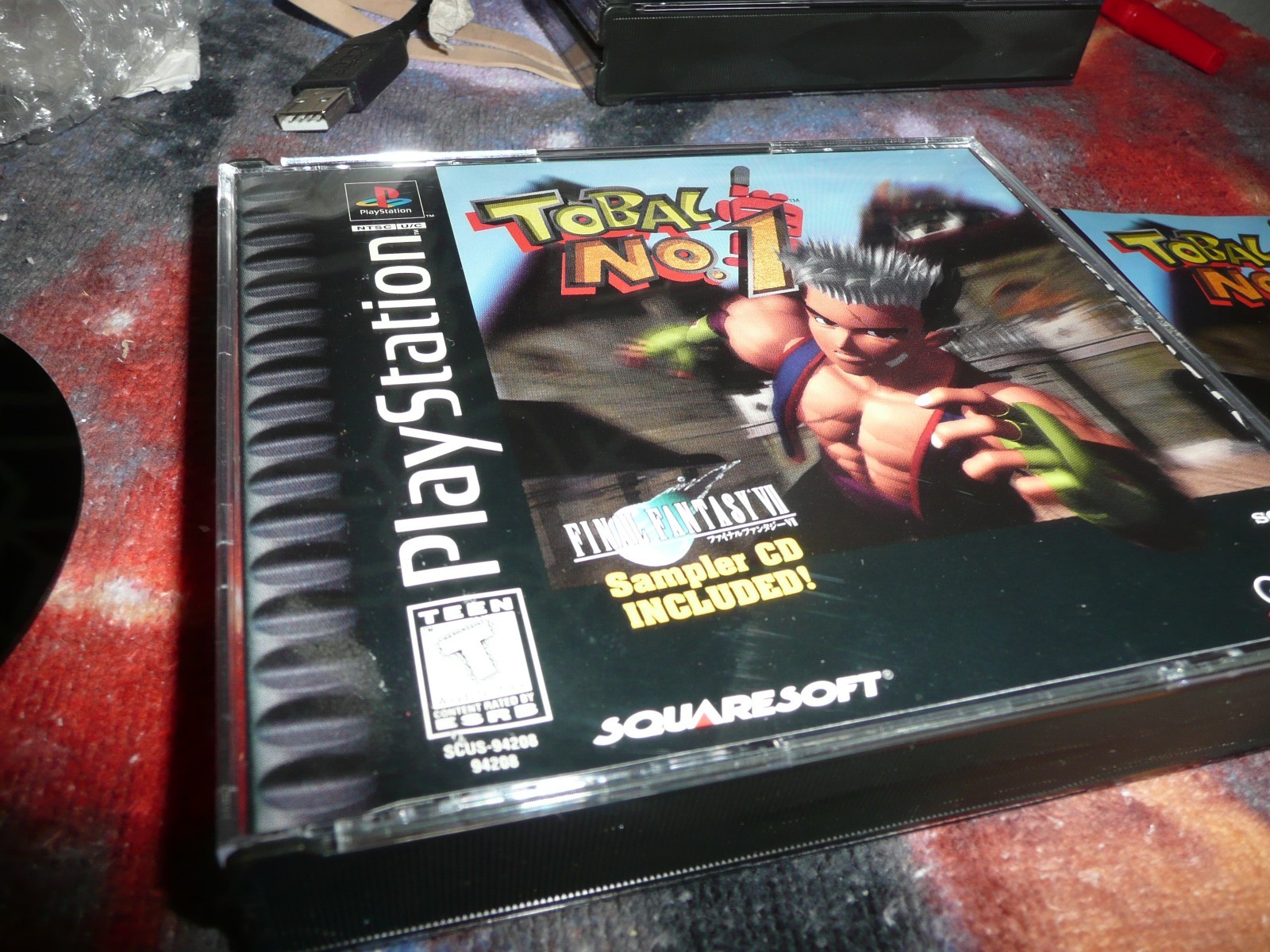 Tobal No. 1 Sony PlayStation 1 PS1 CIB With Final Fantasy 7 Sampler CD