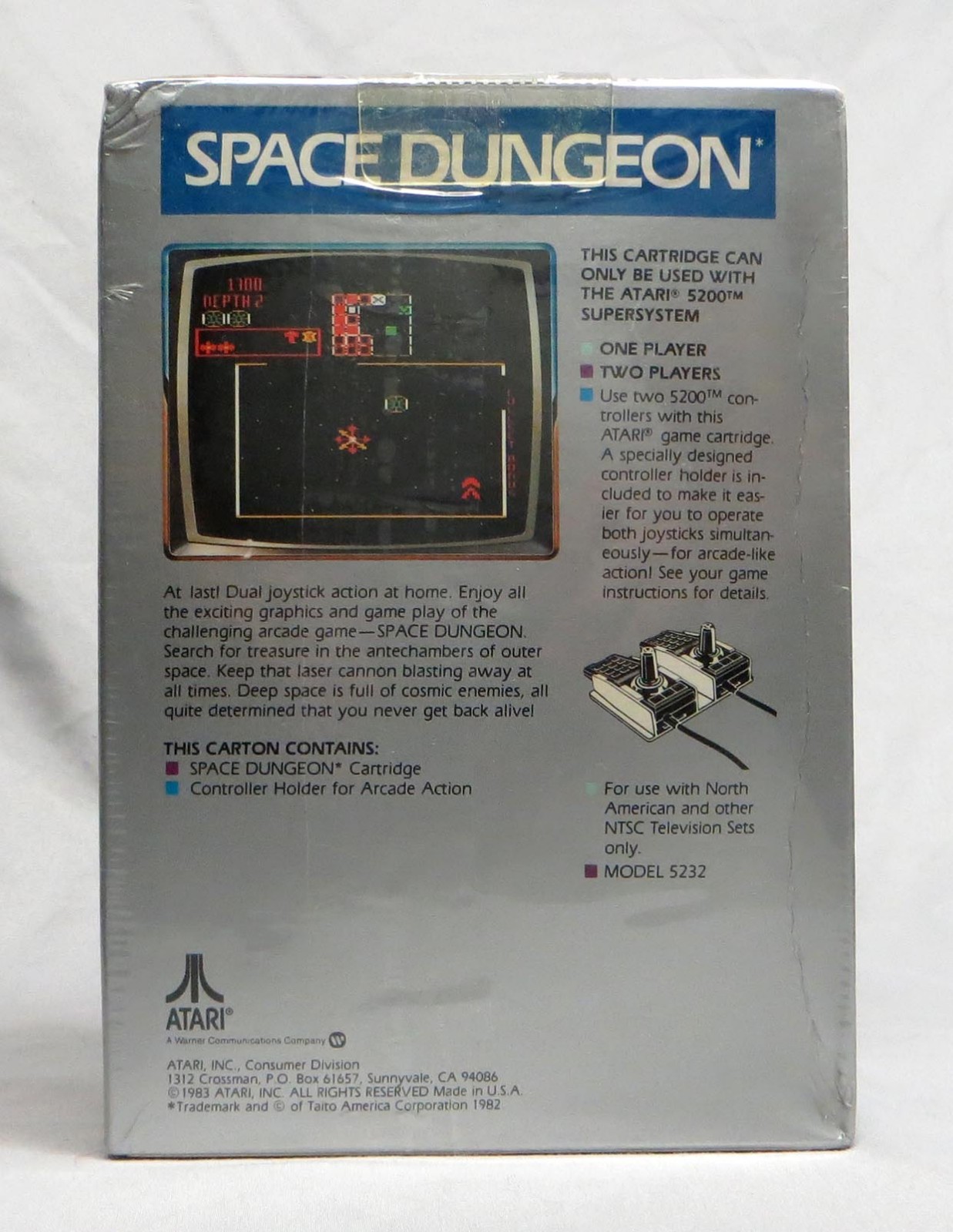 Rare HTF Space Dungeon Atari 5200 VideoGame – Brand New – Sealed!