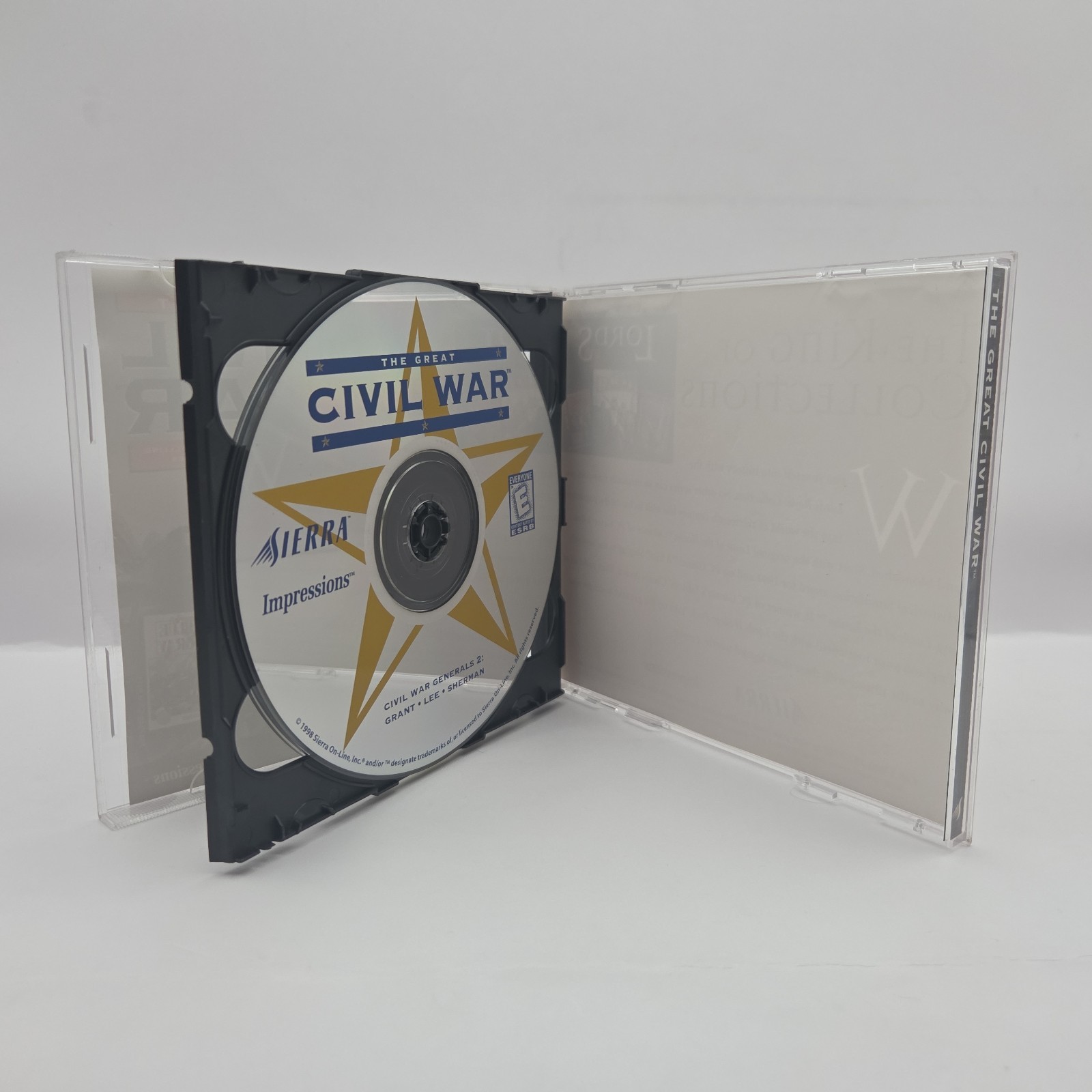 The Great Civil War 3 Games on 2 DISCS. PC CD-ROM Sierra No Box / Manual