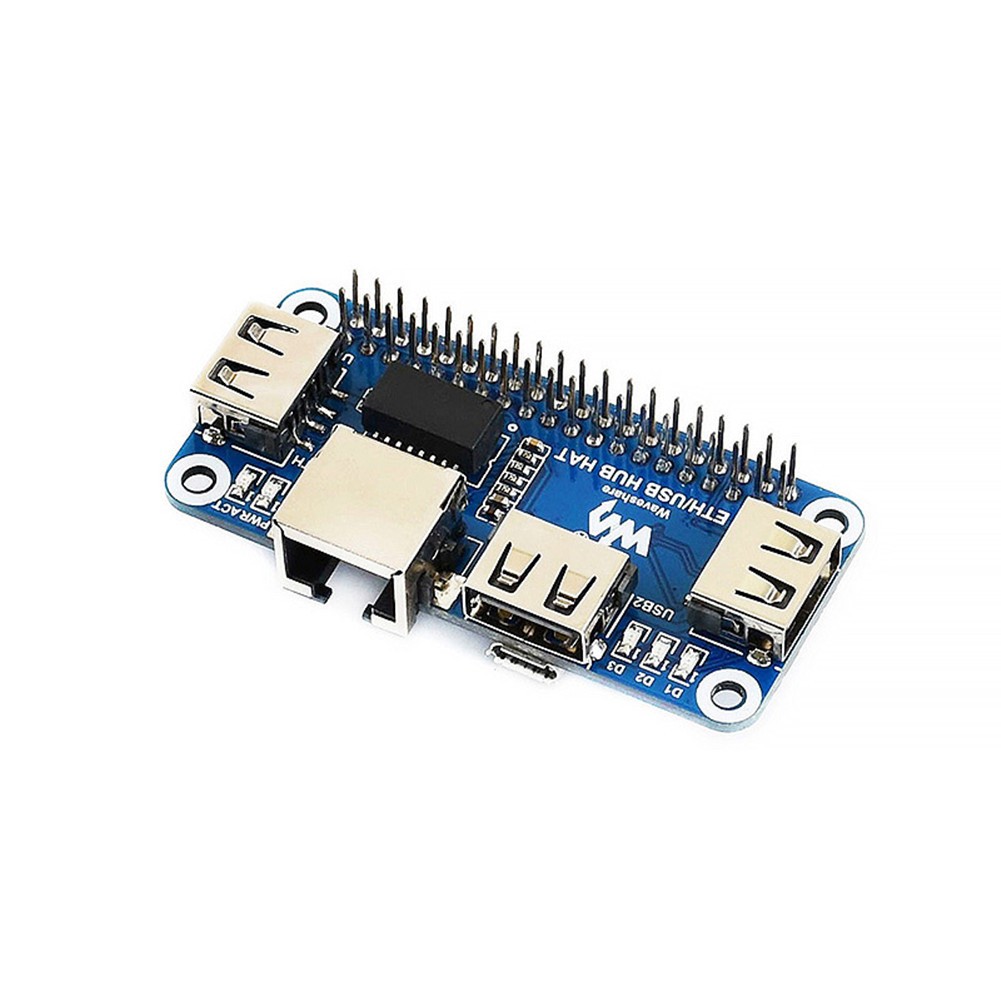 Ethernet USB 2.0/1.1 RJ45 HUB HAT Board Kit For Raspberry Pi Zero/Zero W/Zero WH