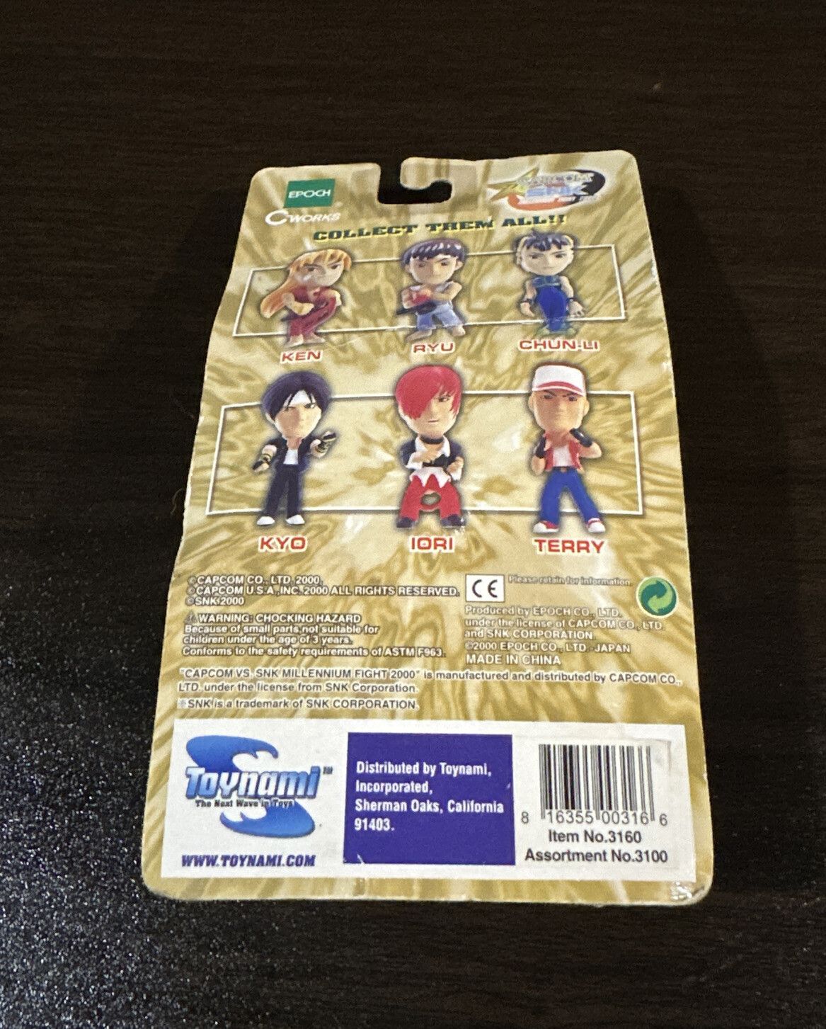 Capcom vs Snk : King of Fighters Terry 3D 2 -3 Action Figure Key Chain