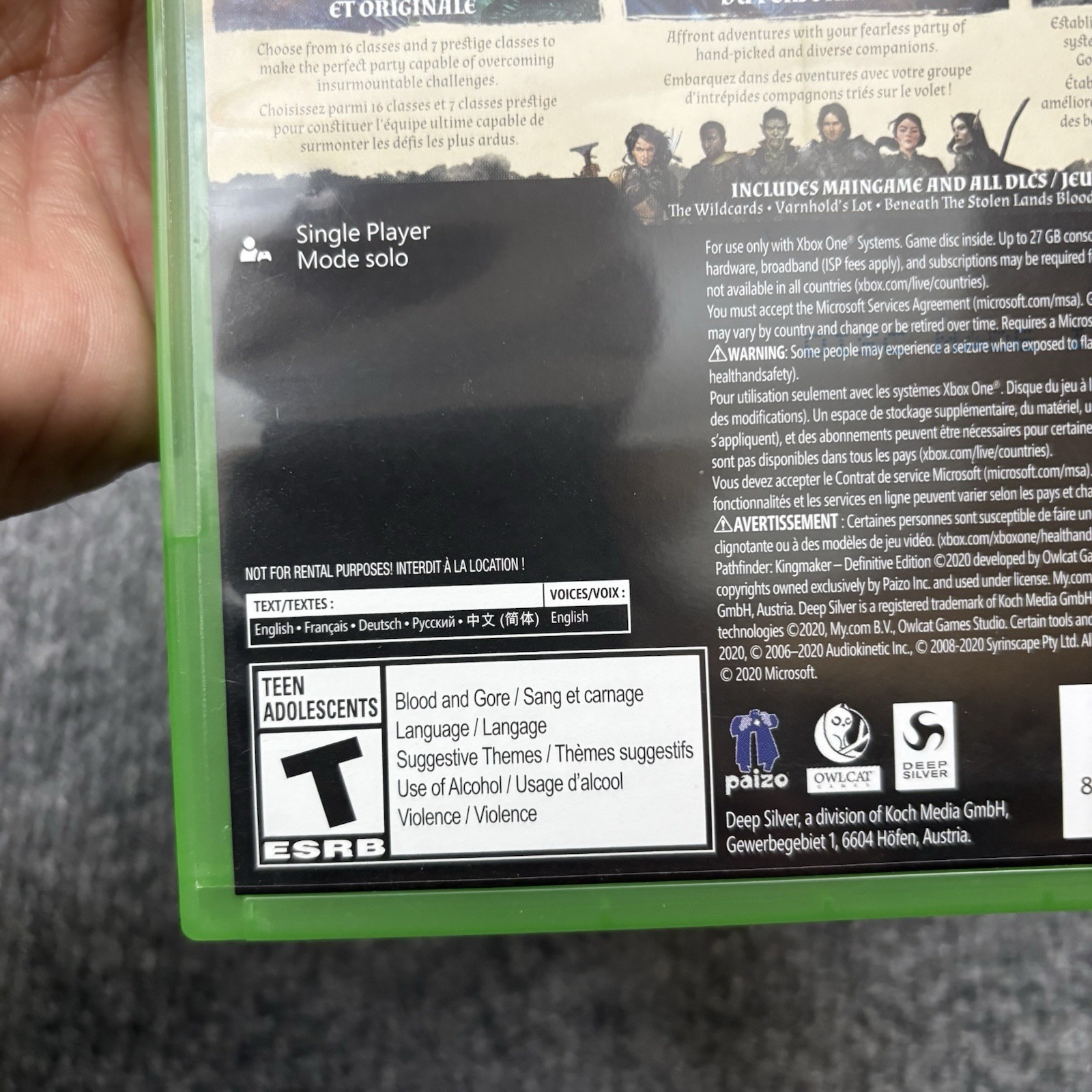 Pathfinder Kingmaker – Microsoft Xbox One