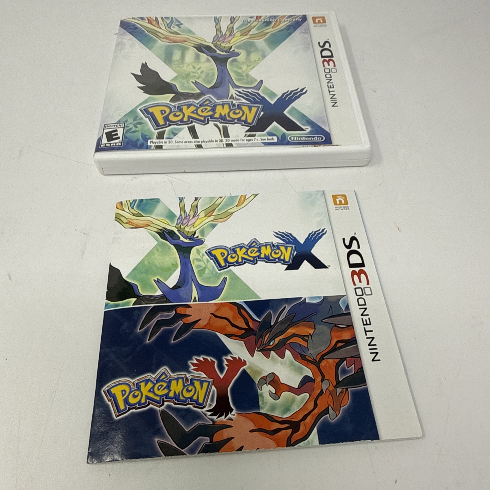 Pokemon X 3DS (Nintendo 3DS, 2013) Case & Manual Only – Game NOT Included!