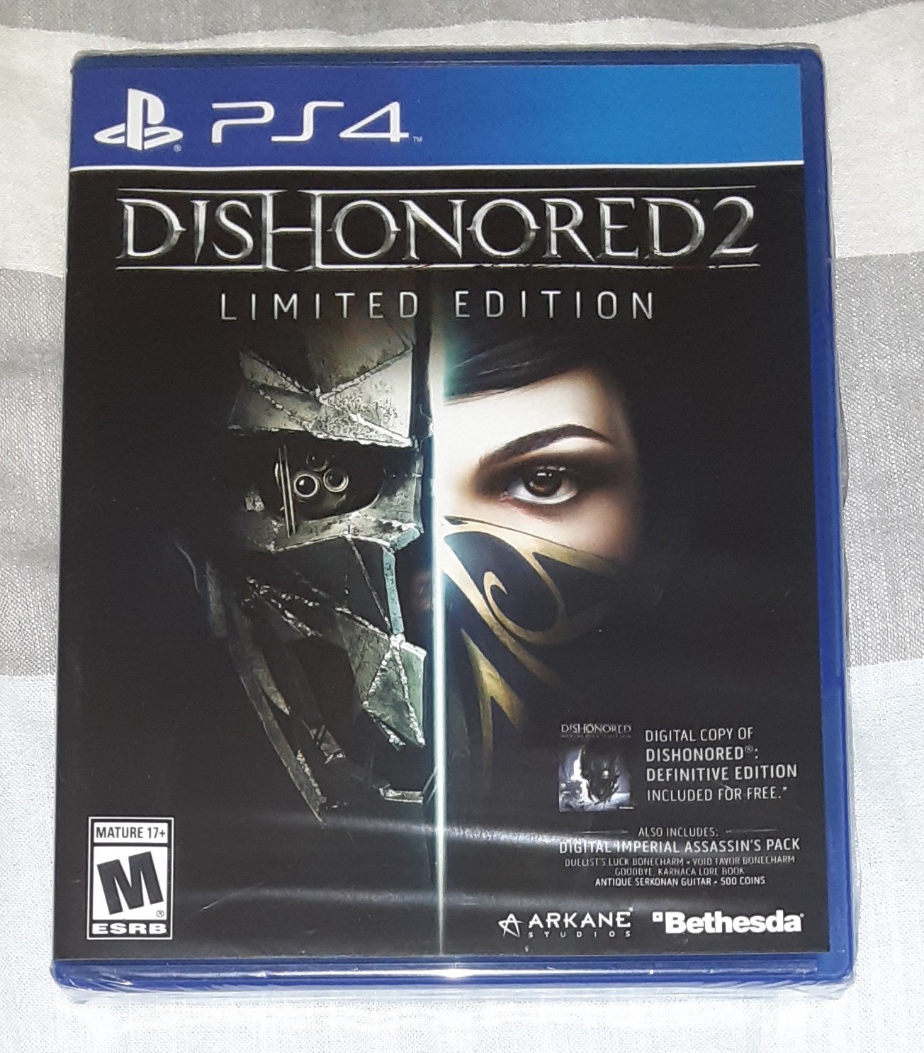 Dishonored 2: Limited Edition (PS4, 2016) Brand New