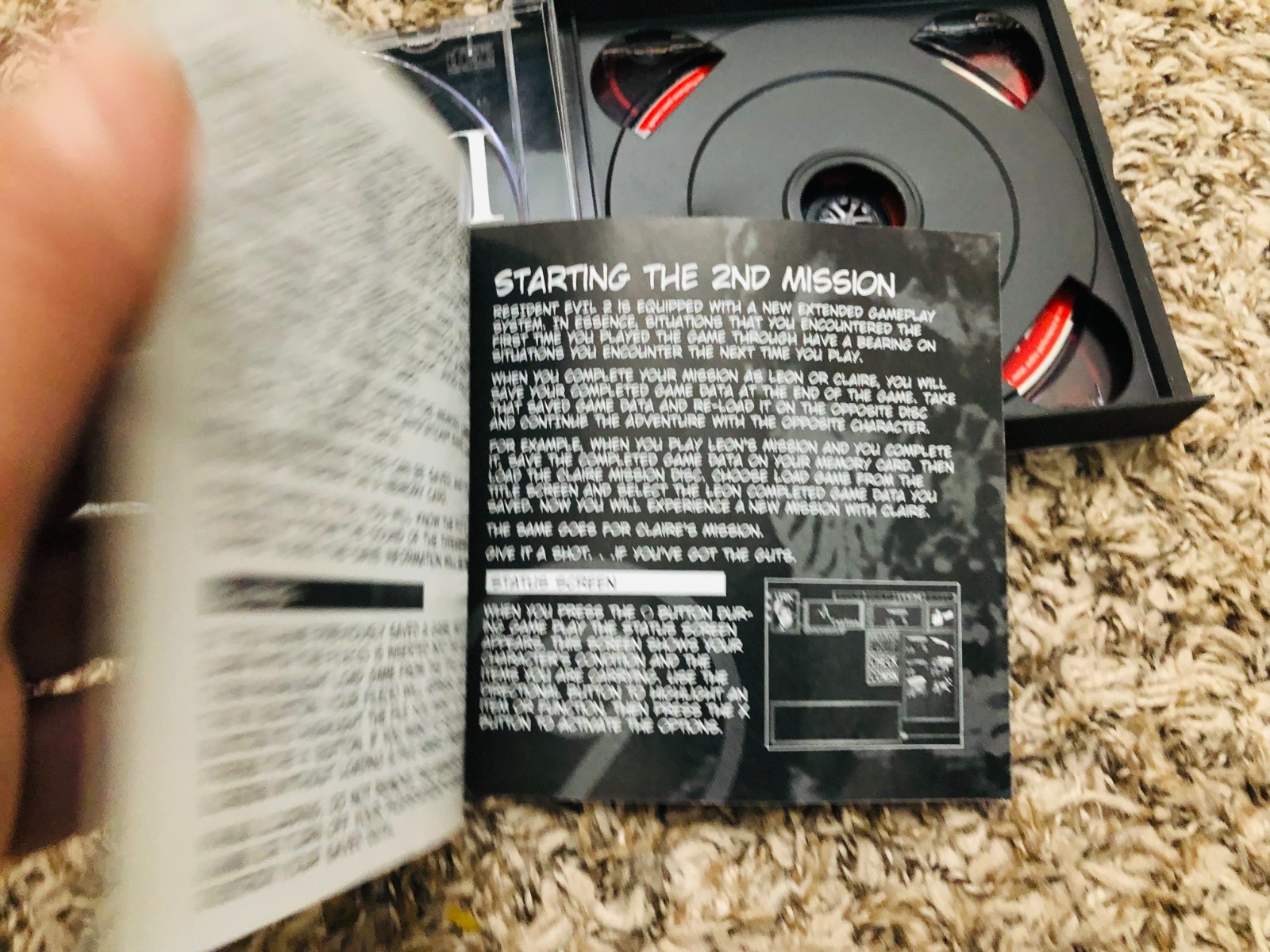 Resident Evil 2: Dual Shock Edition (PlayStation 1, 1998) Missing Disc 1 Tested