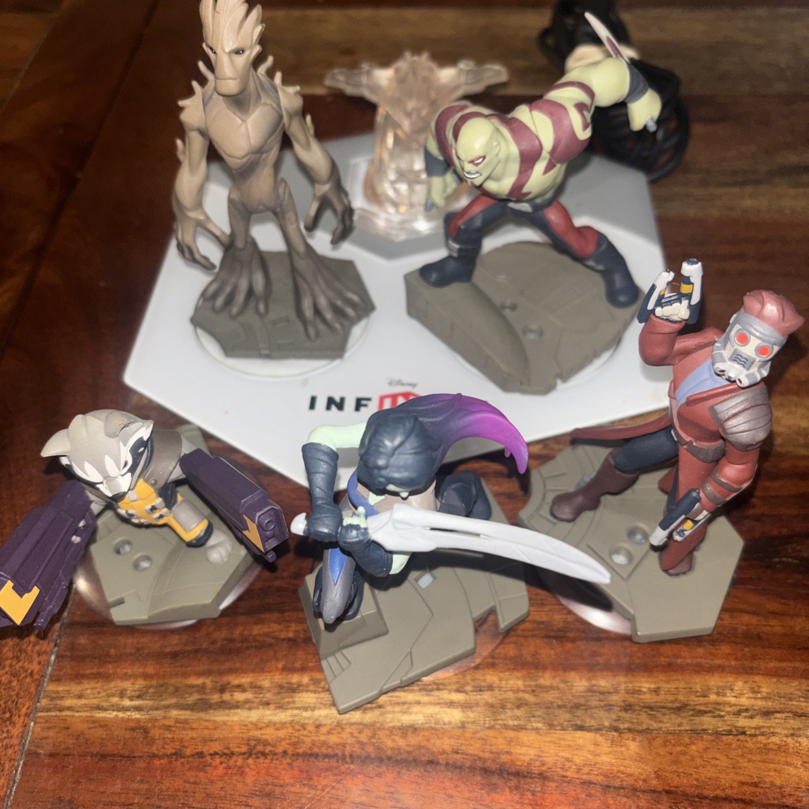 Disney Infinity 2.0 Guardians of the Galaxy Lot Of 6 & Base Free Ship