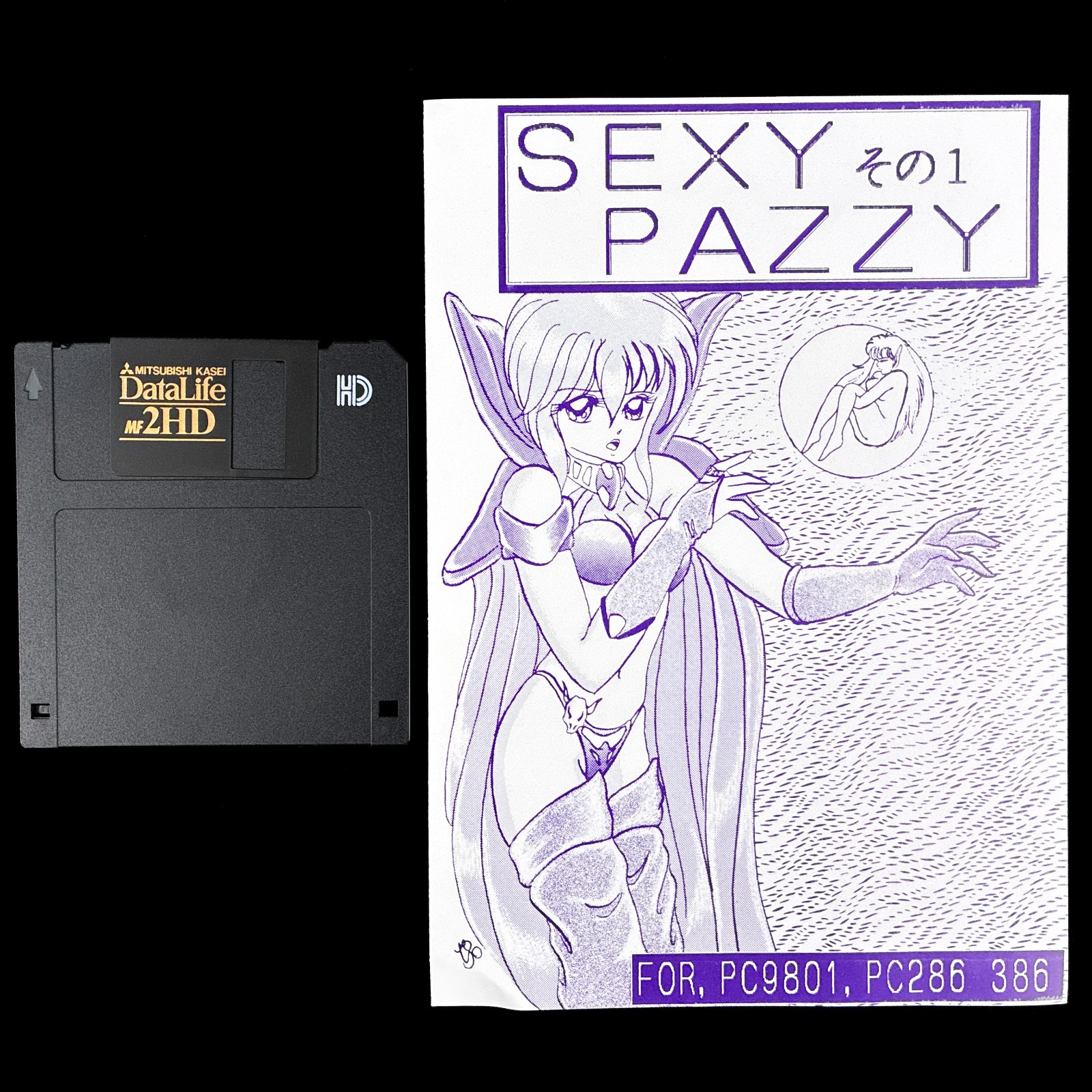 Pastel House SEXY PAZZY 1 3.5″ PC-98 PC-9801 Doujin Puzzle Game Japan Import