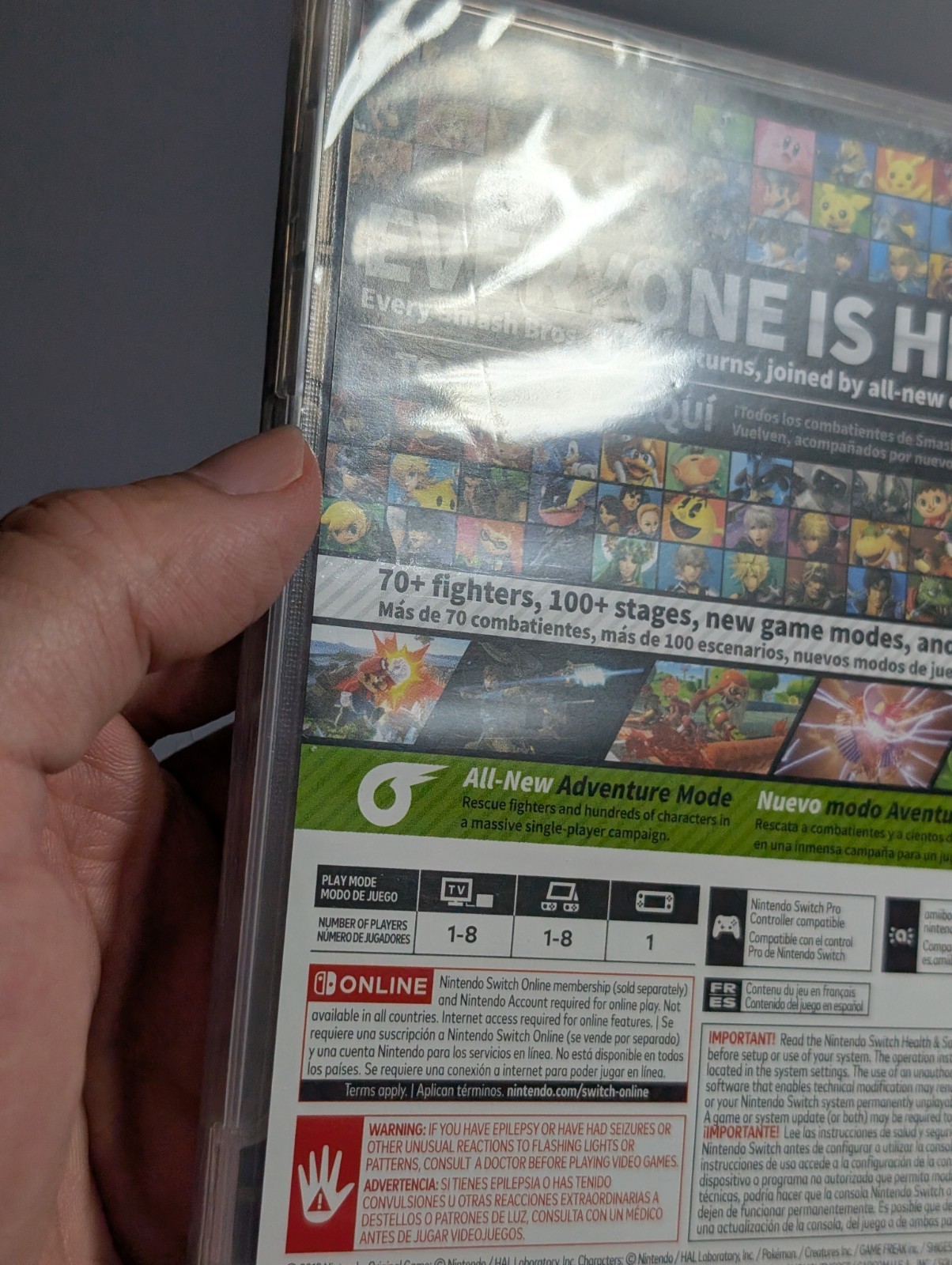 Sealed First Print- Super Smash Bros. Ultimate (Nintendo Switch) 1st Print 00000