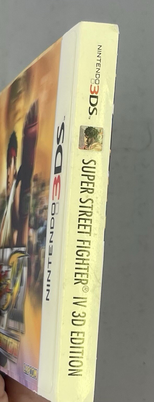 Super Street Fighter IV 3D Edition Nintendo 3DS 1st Print Lenticular Slipcover