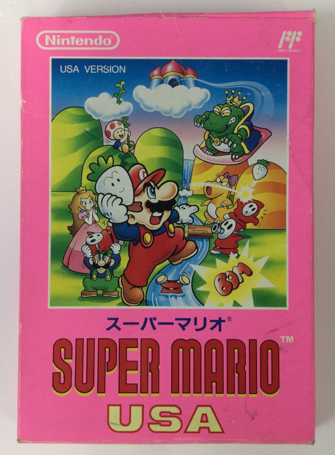 Nintendo Famicom FC Super Mario USA Japan Version w/ Box 7679 SP