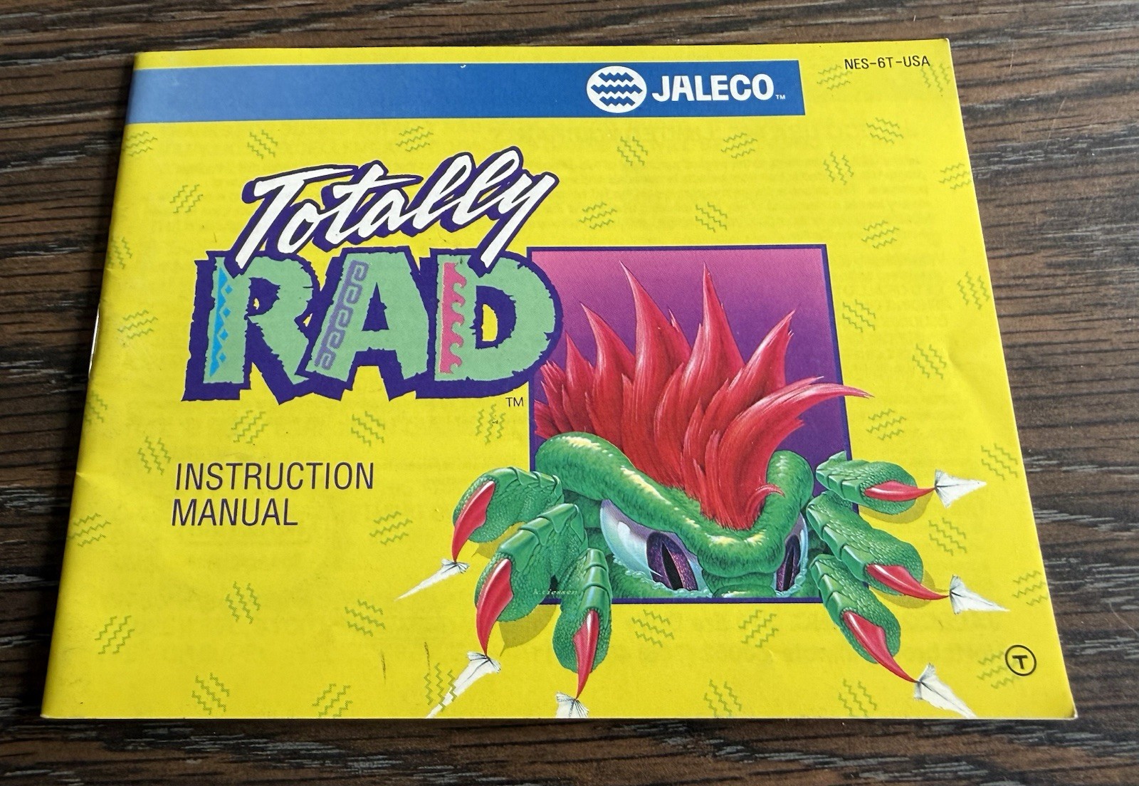 Totally Rad MANUAL ONLY (Nintendo, NES 1991) Combine Shipping on Multiple HTF🔥