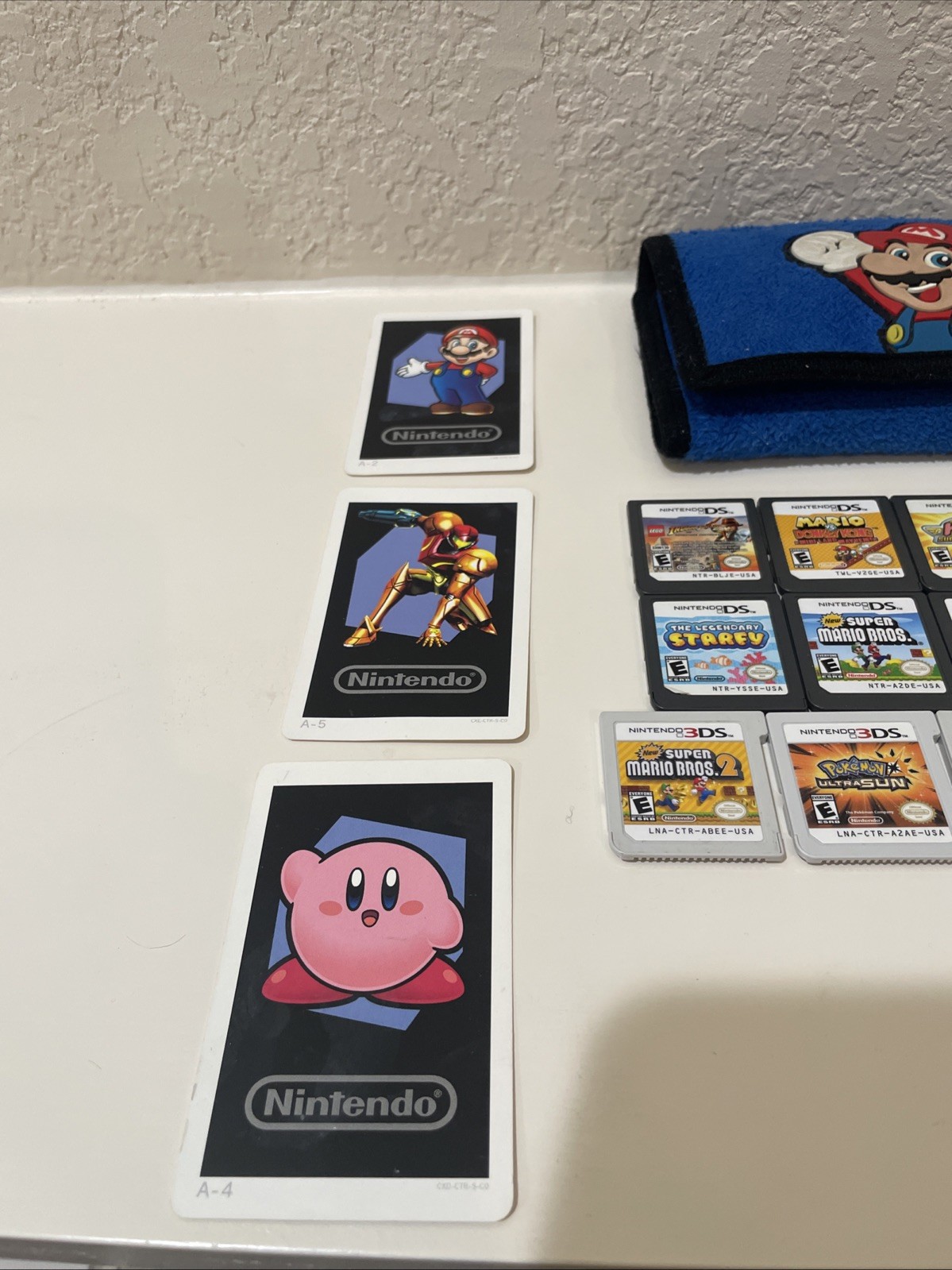 Nintendo DS & 3DS Game Lot Bundle Pokémon, Kirby, Mario, Sonic, 18 Games + Case
