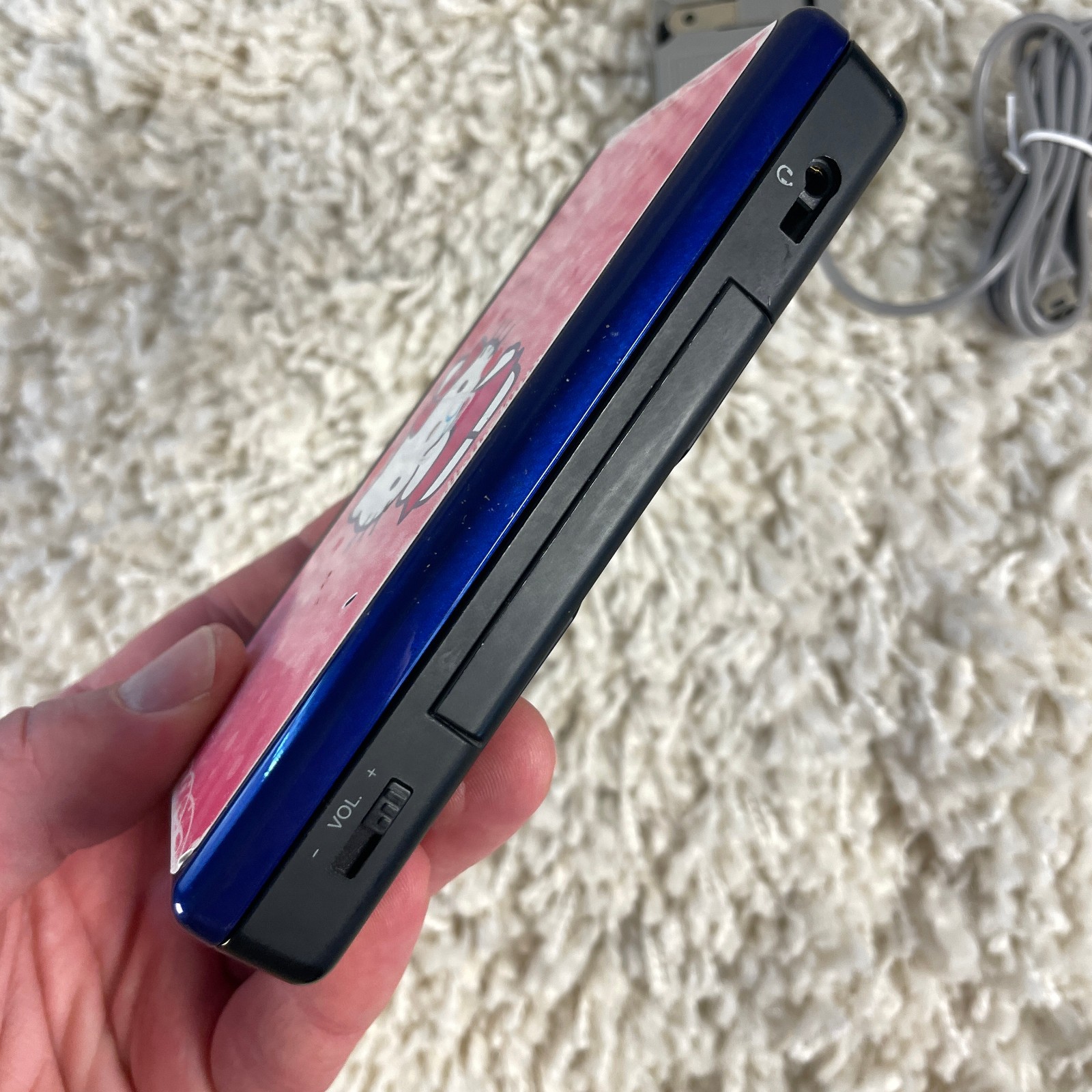 Nintendo DS Lite Cobalt Blue Black Handheld Console System USG-001 Tested