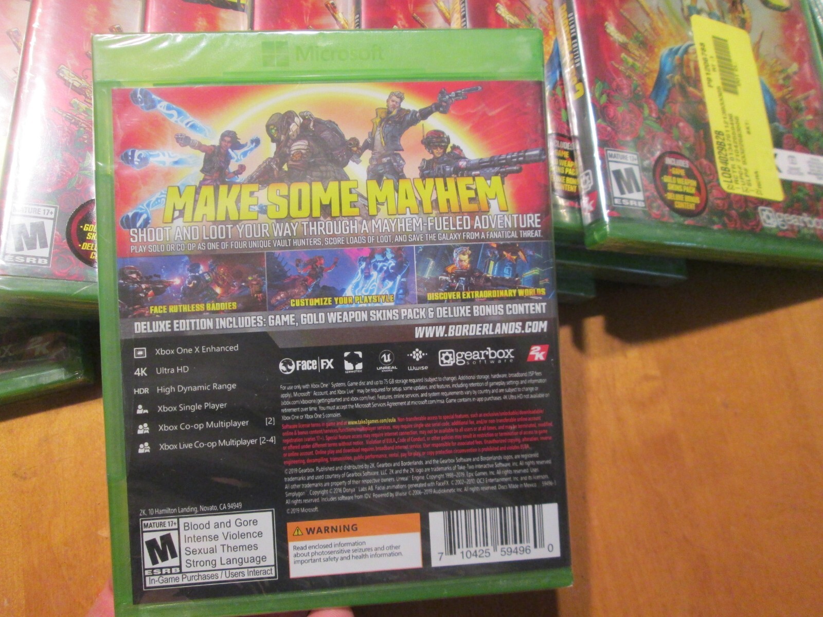 Borderlands 3 Deluxe Edition XBOX ONE BONUS CONTENT BRAND NEW FACTORY SEALED US