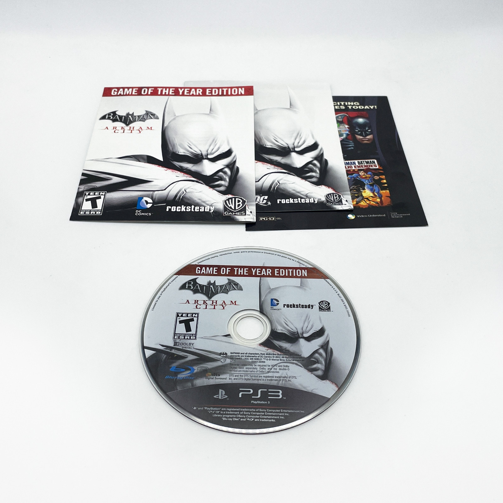 Batman: Arkham City Game of the Year PS3 Complete CIB