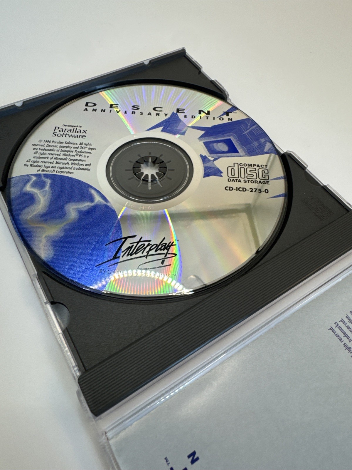 Descent Anniversary Edition (CD-Rom Dos Version, 1996, Interplay)