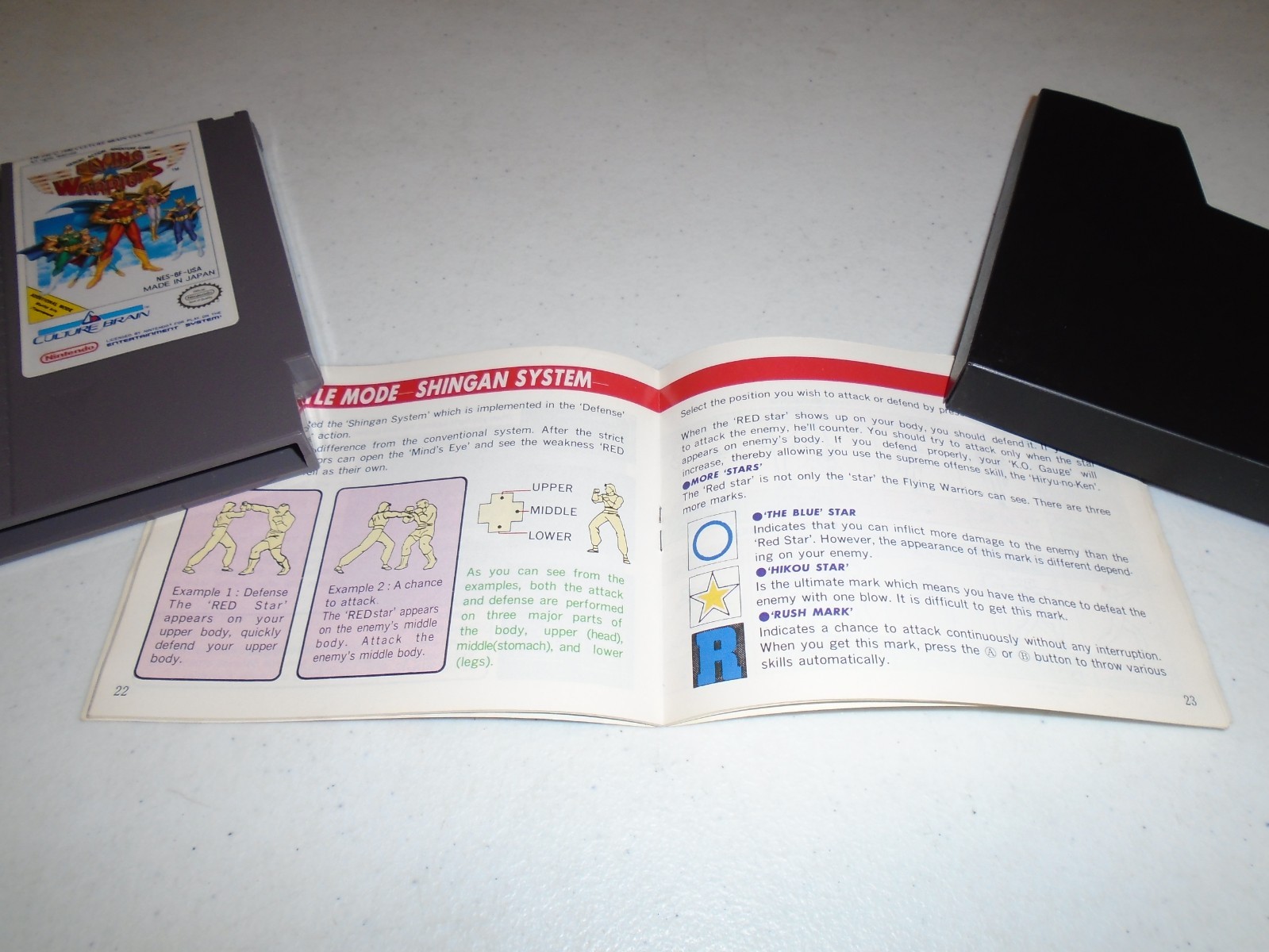 Flying Warriors by Culture Brain ☆☆ Authentic CIB Complete Nintendo NES game