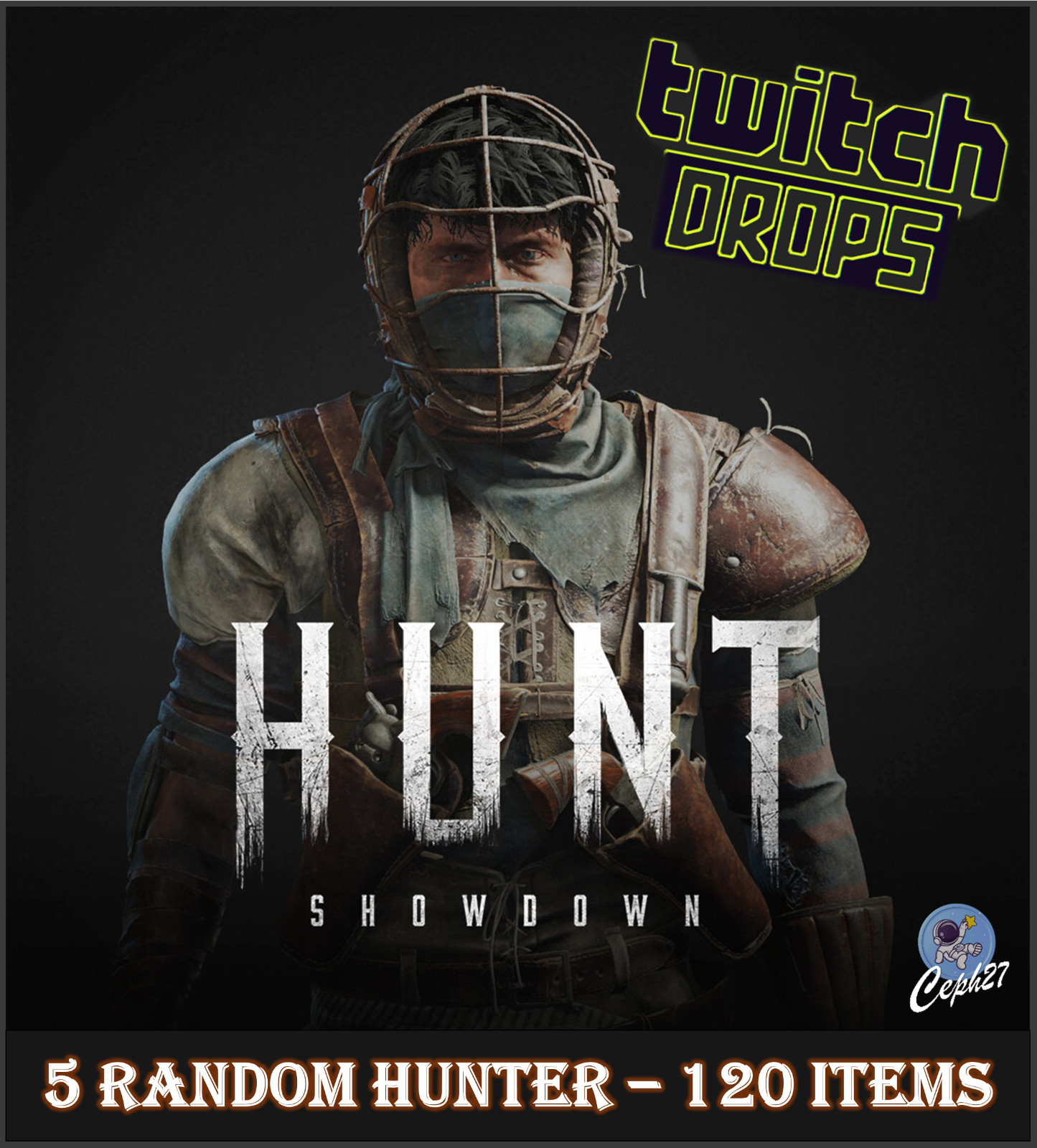 Hunt: Showdown Twitch Drops – 5 Random Hunter + 89 Crates + 17 Skins + 9 Charms